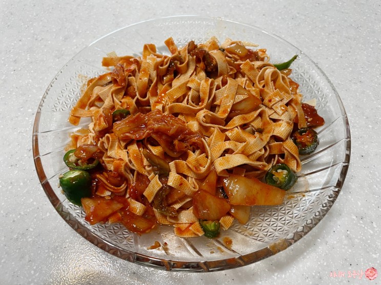 다이어트 식단 두부면 비빔국수 만들기 한둘 두부면