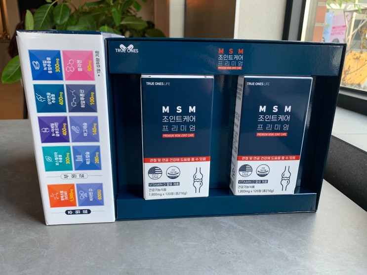 보스웰리아콘드로이친 관절 뼈 건강 한번에 하기 트루원즈라이프 MSM 조인트케어