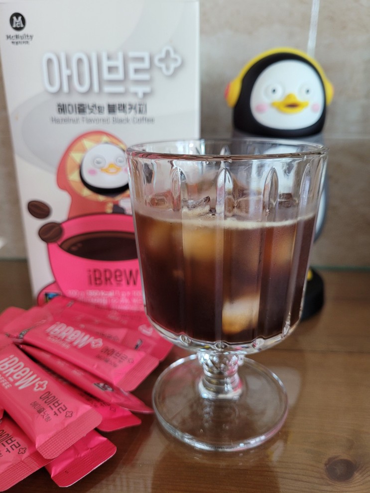 펭수커피 맥널티 아이브루 플러스 블랙커피 헤이즐넛 공정무역커피