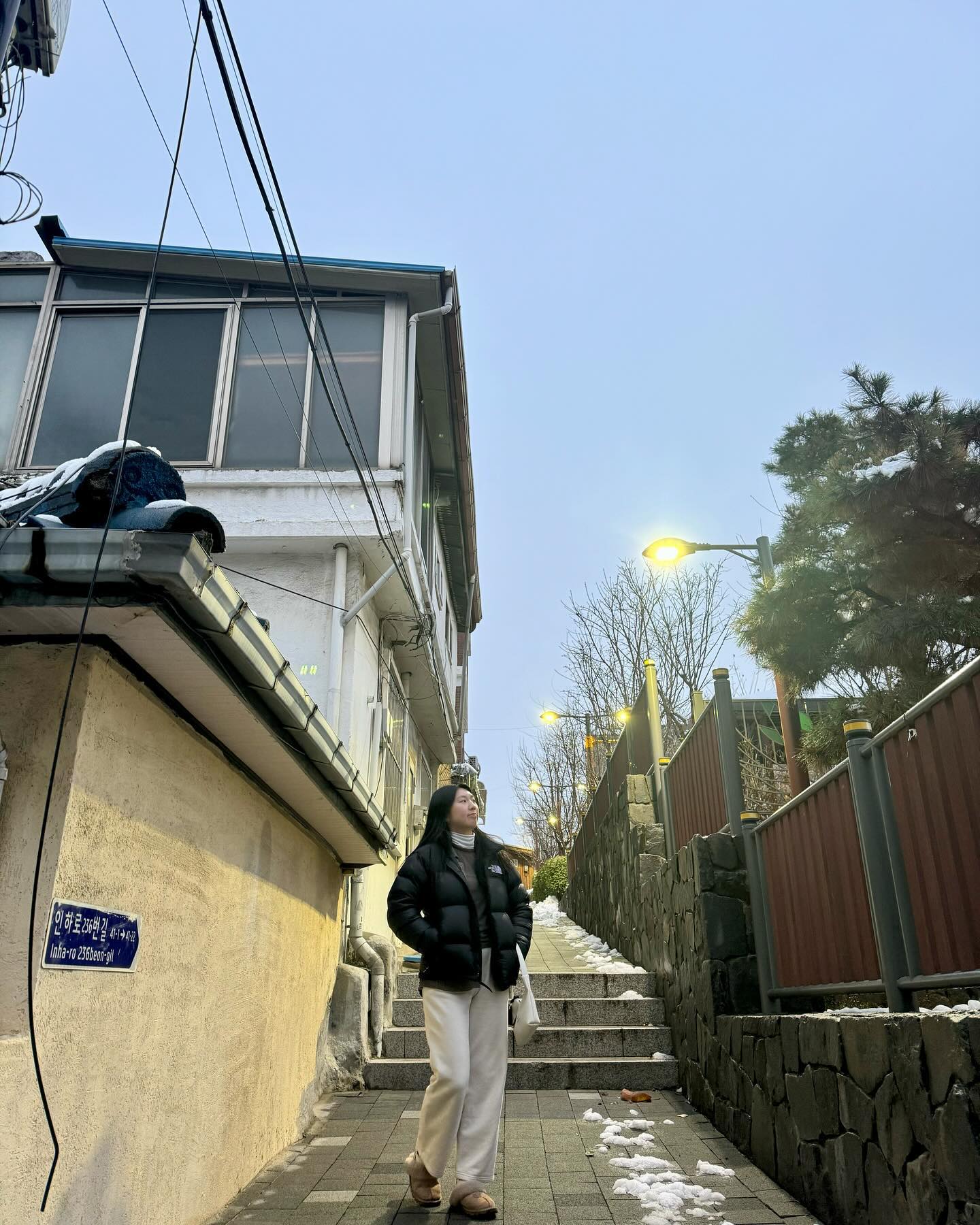 어제 오빠랑 고기먹으러 가다가 갑자기 길이 예쁘다고 찍어줬다📸