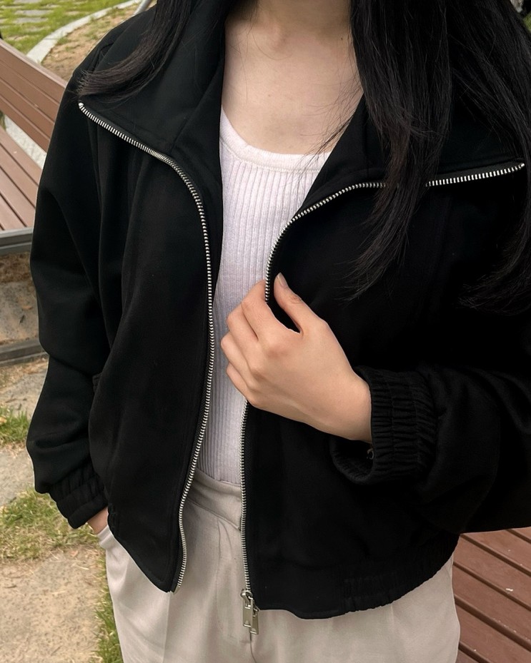 비바브라운 (VIVABROWN) 비건 스웨이드 자켓 데일리룩 코디 후기