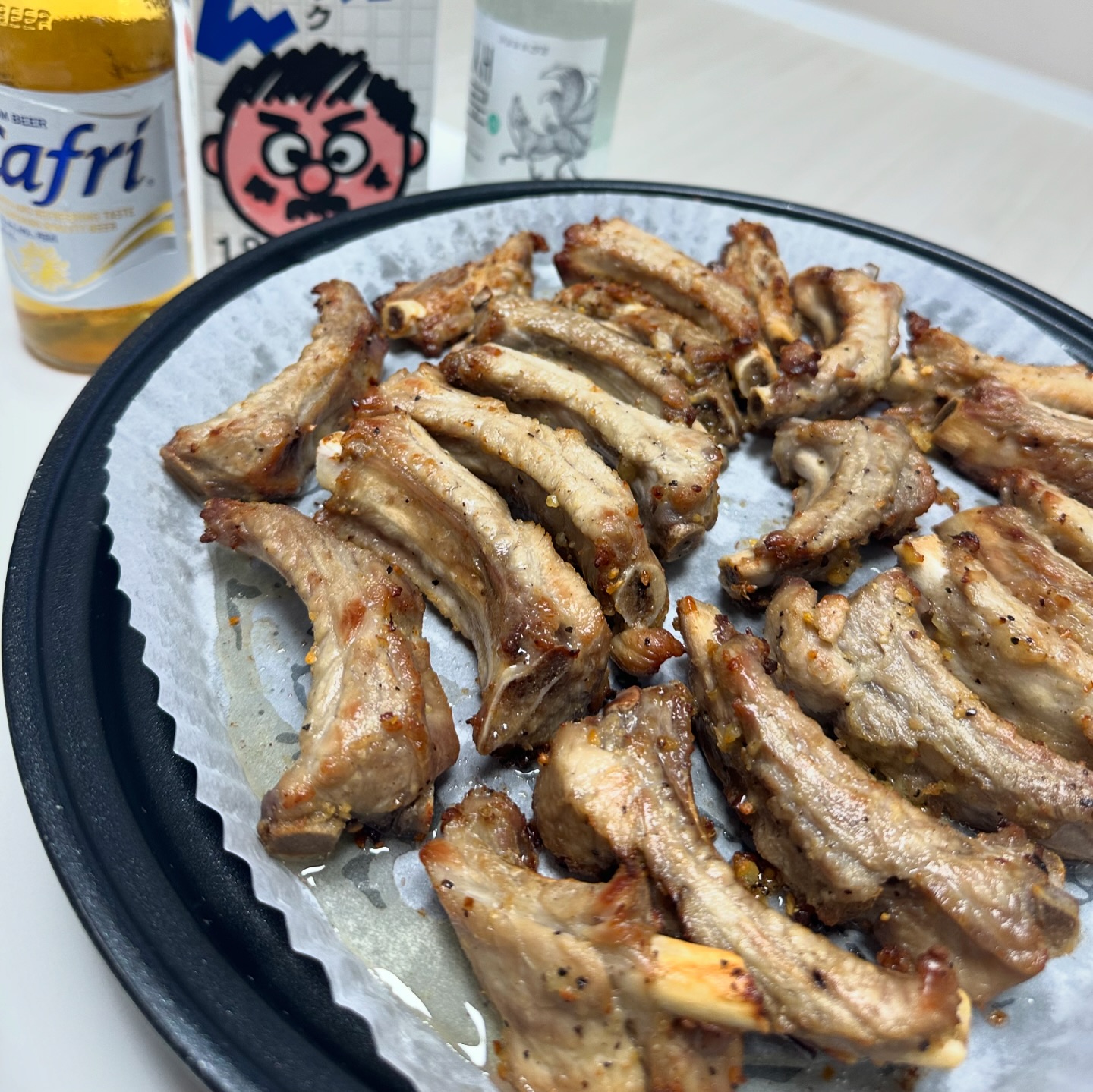 🧂뿌린 등갈비에 치즈감자전 까지 🧡
너므 조하아 🧡