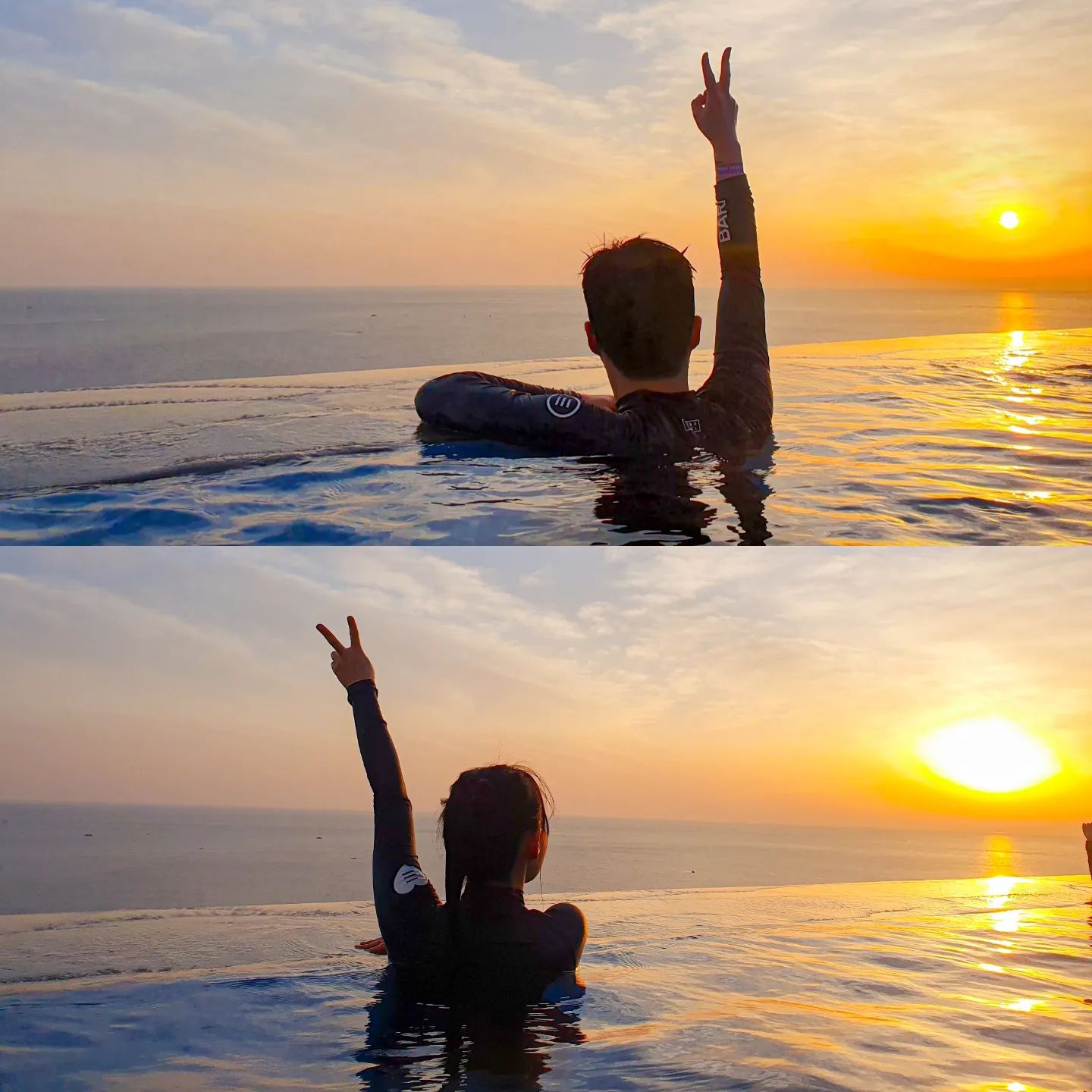 2.11~2.12😊🍹

금요일 밤에 갑자기 초대받은 호캉스🌊❤️
호텔 가자마자 수영하고 맛있는 음식부터
오션뷰숙소까지 너무 행복했다 ღ'ᴗ'ღ
 
다음날 아버님&어머님이 추천해주신 
인피니티풀에서 일출보고 조식까지🌅
완벽했던 호캉스 즐기기 ღ

#스카이베이경포호텔