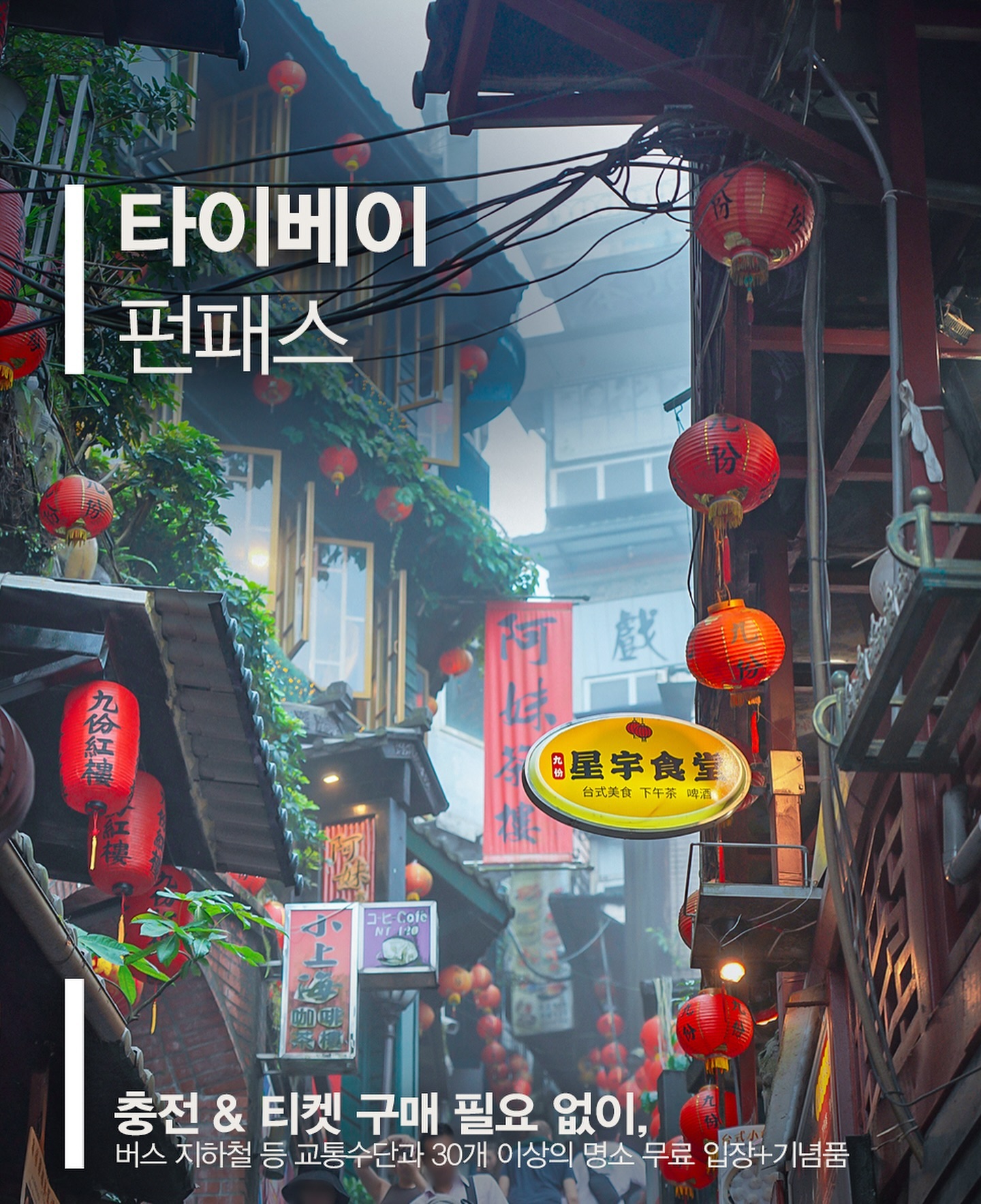 🌟🇹🇼 타이베이 여행 꿀팁!
 타이베이 펀패스로 즐기는 대만 여행 🇹🇼🌟

안녕하세요! 네이버 여행 인플루언서 고미리레입니다~ 
😊 오늘은 대만 타이베이 여행을 준비하며 알게 된 타이베이 펀패스를 소개해드릴게요!

🎫 타이베이 펀패스 소개

선택 가능: 1일권, 2일권, 3일권
이용 가능: 버스, 지하철, 투어리스트 셔틀, 핑시선 왕복 기차
혜택: 인기 관광지 무료 입장, 교통패스, 기념품, 할인 혜택까지!

📍 펀패스 사용 후기
타이베이 여행을 알차게 만들어주는 펀패스! 사용 가능한 시설과 서비스를 소개해드릴게요~

🚇 교통패스 및 관광지 입장권

지하철, 시내버스 무제한 이용 가능!
타이베이 101 전망대, 국립 고궁박물관 등 인기 관광지 무료 입장 가능
🎟️ 현지 문화체험

지우펀:  타로볼 무료 시식권 & 지우펀 붉은 등불 기원 체험
핑시: 천등 체험
마오콩: 봉차 체험
🏞️ 타이베이 시립 동물원

지하철 타고 빠르게 이동, 펀패스로 무료 입장
다양한 동물 구경, 가족여행 추천!
🚡 마오콩 곤돌라

시립 동물원 인근, 펀패스로 무료 이용
멋진 전망과 함께 마오콩 역 도착, 찻집에서 봉차 체험 가능!
🎡 미라마 관람차

쇼핑몰 위에 위치, 펀패스로 무료 이용
멋진 야경 감상, 데이트 장소로 추천!
🎁 용호 야시장 컵 기념품

시먼딩 비지터 센터에서 펀패스 제시 후 무료로 받을 수 있는 귀여운 유리컵!

🏮 지우펀 🏮
시먼딩에서 지우펀까지 한 번에 가는 965번 버스로 한번에!
지우펀 골목을 가다 보면 펀패스로 무료 제공받을 수 있는 곳들이 있어요.

🍠 그중에서 현지분들이 항상 추천해 주시는 타로볼은 꼭 드셔보세요! 🍠
지우펀 할머니 타로볼은 간편하게 앉아 먹을 수 있는 지우펀 대표 간식! 펀패스를 제시하고 따뜻한 것 차가운 것 두 가지 중에서 선택해 드실 수 있어요.

🏮 지우펀에서 펀패스로 이용할 수 있는 붉은 등불 소원 체험도 놓칠 수 없죠! 🏮
아메이차주관 가는 길에 들려서 받을 수 있었어요.
펀패스로 받은 등불! 함께 받은 나무판에 소원을 적을 수 있어요.
소원을 다 적고 나면 이제 안내된 금산암으로 이동합니다.
📍 계단을 올라가 조금만 가다 보면 금산암 앞에 등불이 걸려있는 공간이 있는데요, 이곳에서 소원을 적은 나무판을 걸어놓을 수 있어요. 📍

🚂 스펀 🚂
지우펀과 함께 스펀도 많이 가시죠?
타이베이 펀패스에 핑시선을 탈 수 있는 1일권도 포함되어 있으니 이용해 보셔도 좋을 것 같아요.

🏮 무엇보다 가장 인기가 많은 건 스펀역에서 날리는 천등! 🏮
타이베이 펀패스에는 천등 체험도 포함되어 있으니 스펀가시면 소원 등도 날리고 기차가 들어오는 것도 보실 수 있고 스펀에서 유명한 닭날개볶음밥도 간식으로 최고! 조금 더 안쪽으로 들어가면 볼 수 있는 스펀 폭포도 정말 유명하더라고요~

🪨 예류지질공원 🪨
신기한 기암괴석을 볼 수 있는 타이베이 예류지질공원도 펀패스에 포함!
특히 곧 있으면 볼 수 없게 된다는 예류지질공원의 여왕 머리 바위는 줄 서서 사진을 찍을 정도로 인기가 많아요.

🏺 진과스 황금박물관 🏺
진과스 황금박물관 입장권도 타이베이 펀패스에 포함되어 있답니다.
실제 금광으로 사용되었던 흔적들을 찾아볼 수 있는데요, 황금박물관 안에는 순도 99%의 220kg의 황금을 실제로 만져볼 수 있다고 하니 꼭 한번 들러보세요~

🏯 단수이 홍마오청 🏯
이번에는 대만 영화 말할 수 없는 비밀의 촬영지였던 단수이 홍마오청으로 가볼게요.*펀패스로 입장 가능!

🛍️ 디화제 + 다다오청 🛍️
제가 묵었던 시먼딩과 가까웠던 디화제와 다다오청은 현지 MZ들의 핫플로 더 유명하더라고요.
디화제 거리는 대만 전역에서 가장 큰 규모와 역사를 자랑하는 전통 재래시장인데요, 기념품을 구입하기에도 좋고 예쁜 카페도 많아서 여유 있게 둘러보기 좋은 곳입니다.

대만 타이베이 여행을 더욱 알차게 만들어주는 타이베이 펀패스! 여러분도 할인받아 예약하셔서 즐거운 여행 만드세요~ 😊🌏

#대만여행 #타이베이펀패스  #타이베이여행 #여행꿀팁 #대만관광 #대만교통패스 #여행후기 #대만펀패스 #펀패스 #TaipeiFunPASS #FunPASS #대만자유여행 #타이베이자유여행 #대만여행코스 #타이베이여행코스