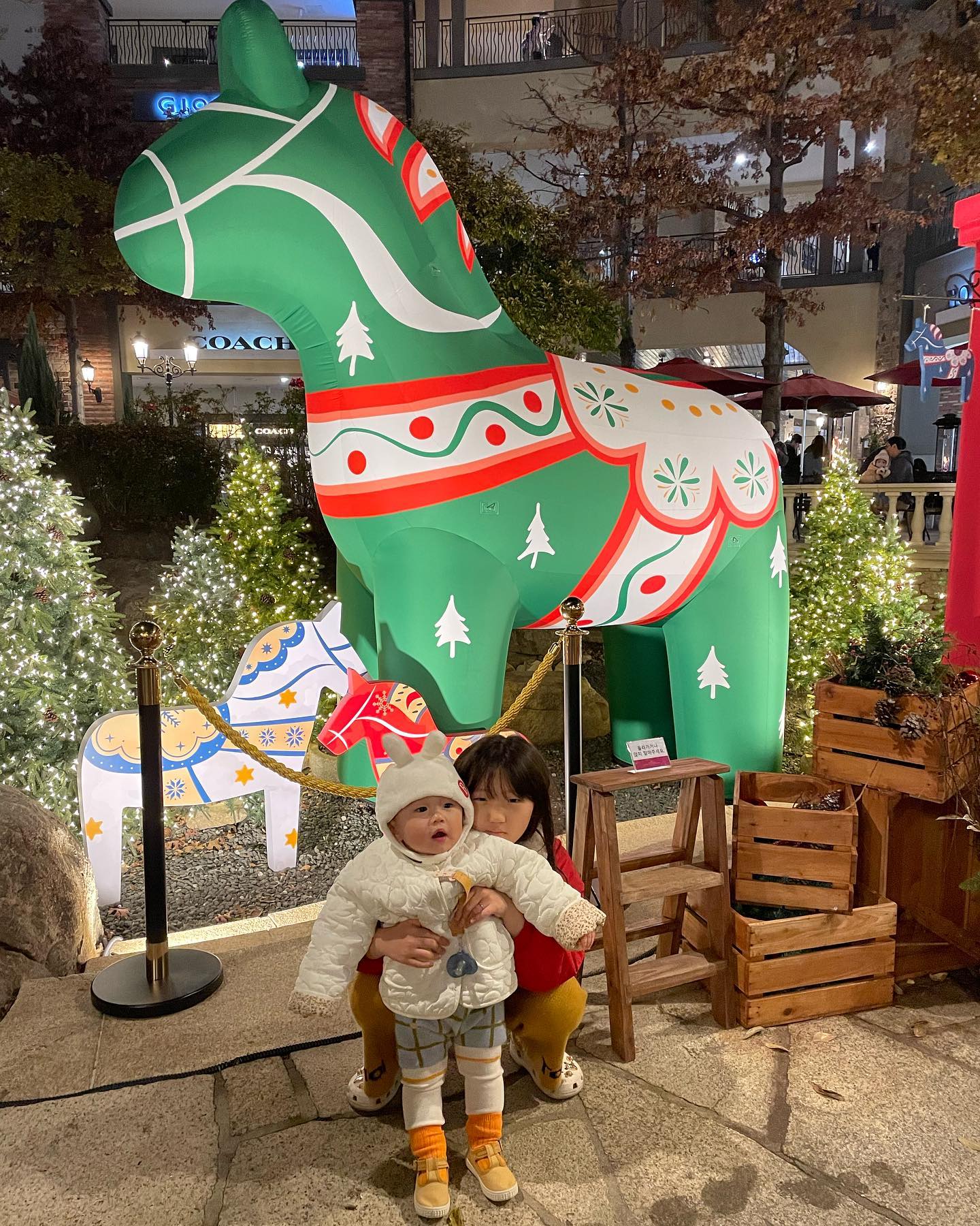 지우랑 알밤이랑 
크리스마스 나들이 🎄
.
.
벌써 여기저기 
크리스마스 장식이 
예뿌게 되어 있어서
다닐 맛 납니다! 
.
.
주차 헬 이었지만 
사람 바글바글 돗대기 
시장 이었지만 
재밌었다! 
.
.
#크리스마스 
#미리크리스마스