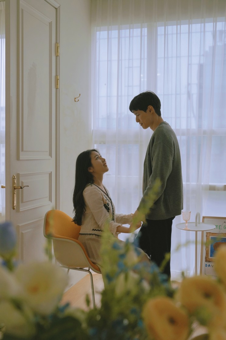 웨딩스냅, 가족스냅 찍고온 예쁜 자연광의 송파 렌탈스튜디오 '뷔에르'