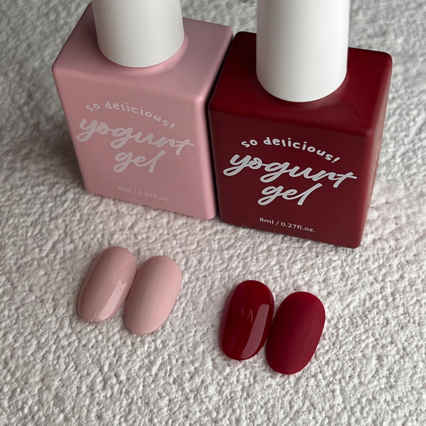 요거트네일 그로서리 컬렉션
# color12 누드핑크 , # color38 와인레드

yogurtnail.co.kr