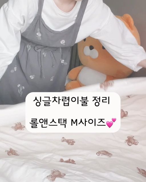 세세라기 on Instagram: "#제품제공 @rollnstack 압축팩에 보관하고 살아나지 못한 납작쿵 겨울이불, 겨울패딩 경험 있으실거예요 롤앤스택 파우치로 이불정리, 철지난 패딩 깨끗하게 정리해보았