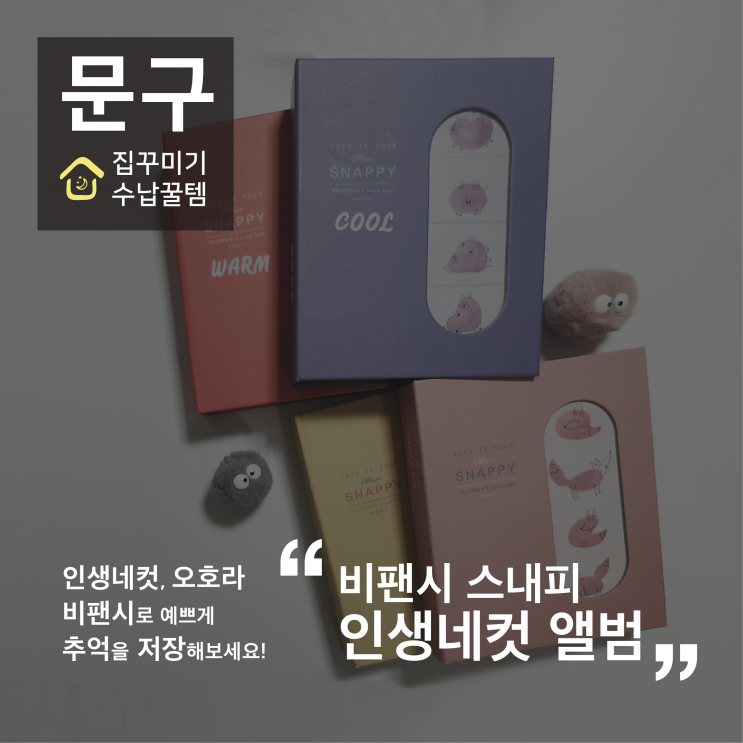 [소품] 인생네컷 바인더, 오호라 젤네일 정리 꿀팁 / 비팬시 스내피 앨범 / 내돈내산