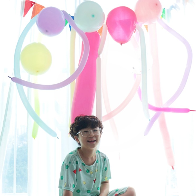 생일 파티 풍선 가랜드 아이와 예쁘기 꾸며보기!