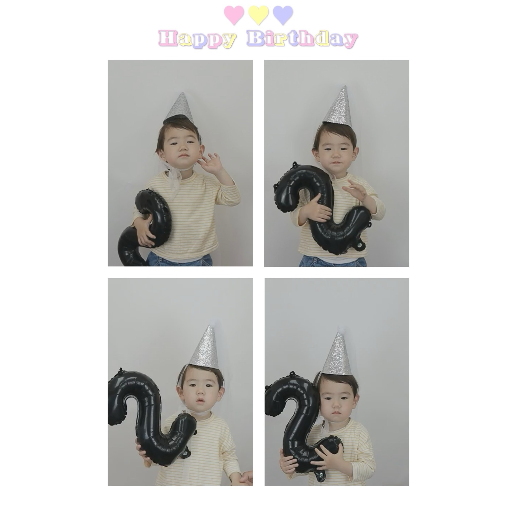 집앞에 네컷기계에서 급하게😅🎂🎉🥳

#두돌아기 #happybirthday #🎂