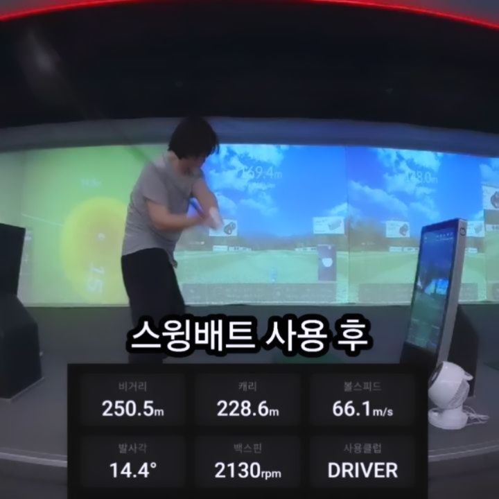 업체로부터 제공받은 제품입니다

비거리가 계속 늘지 않아서
어떻게든 늘려보겠다고 선택한
베스컨 어센트 스윙배트.

그냥 띡 보면 알루미늄배트같이 생겼는데
실제 배트보단 살짝 얇은 쉐입.
묵직하고 길이도 꽤 길어서
짧은 스윙연습기보다
드라이버를 휘두르는 느낌이 든다.
짧은애가 아이언 연습용이라면
얘는 드라이버용이랄까.

비거리 레벨에 따라 무게가 달라서
처음부터 목표 비거리에 맞춰서 사는걸 추천.
여자들도 쉽게 휘두를 수 있는 80m부터
280m를 목표로 하는 550g짜리 까지 있다.

어센트 온라인샵에서 구매시
반실그립으로 업그레이드와
안전방지용 롱게스트링을 증정하니 참고.
1만원 추가하면 이니셜 각인도 해줘서
동기부여가 되도록 싱글이즈커밍이라고 적음 ㅋㅋ

golflove1282
#BRGOLF #스윙교정 #스윙연습기 #비거리증가 #스윙스피드증가 #임팩트향상 #스윙교정 #스윙배트 #몸풀기 #골프연습 #골프스윙연습기 #골프스윙연습 #골프스윙기 #스윙연습