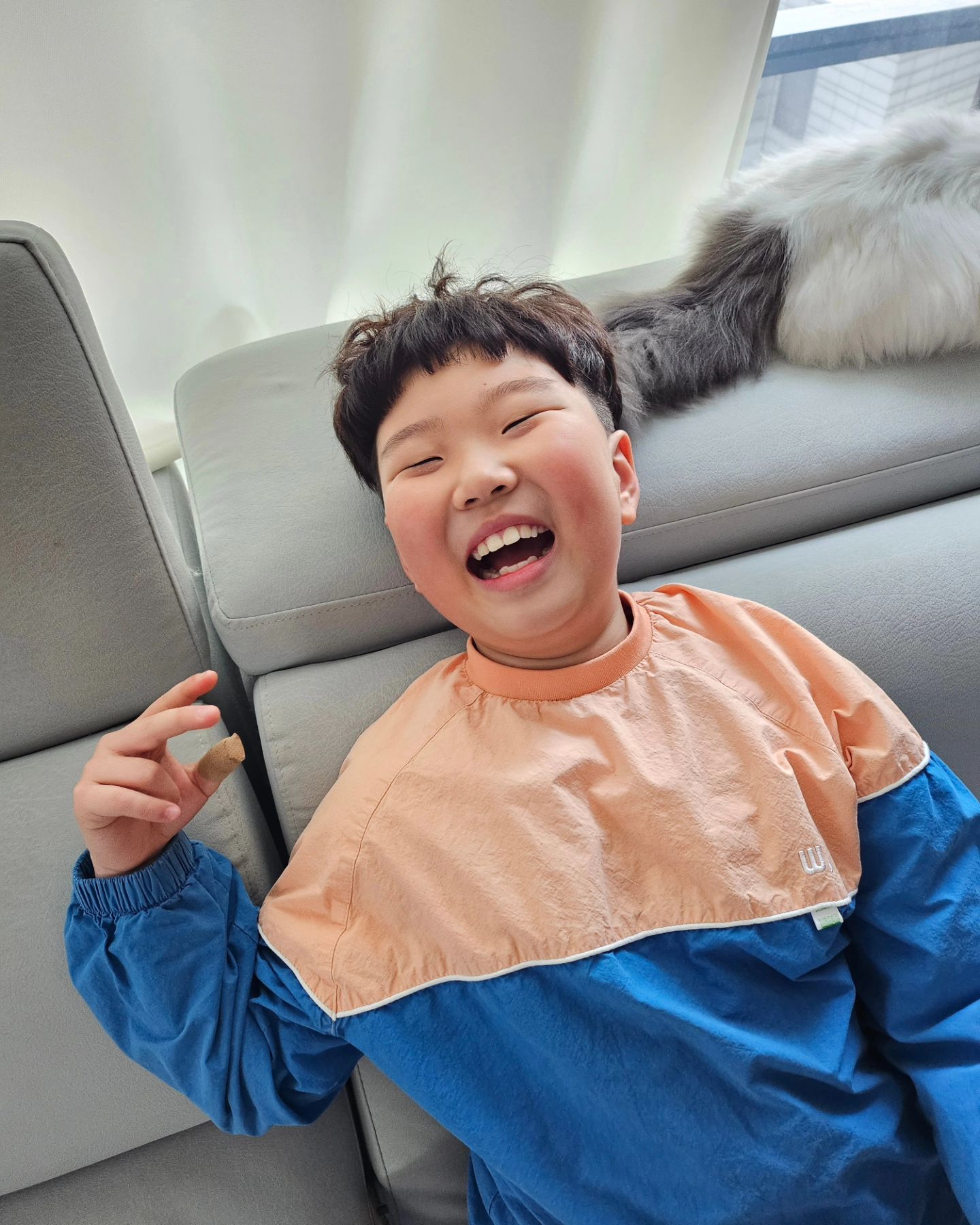 240320
엄마랑 장난치는게 세상 잼있는
11세 잼민이 임똥똥 ㅋㅋㅋㅋ

자꾸 샤브샤브 먹고싶다는데
똥똥아부지 조만간 샤브샤브 가야겠어요😂
.
.
.
.
#샤브샤브겁나좋아함 #곧먹으러갑세 #잼민이일상 #초딩집사 #육아육묘 #어쩌면잘 #ㅋㅋㅋㅋ #두부꼬리시강 #스코티쉬스트레이트