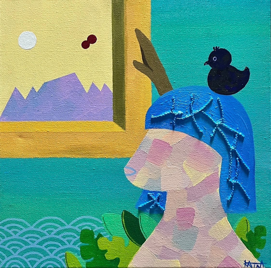 <노루 포레스트> : New creature series
30x30cm
Acrylic, Waste net on canvas
2024

노루와 까마귀
자연과 인간
공존

새로운 시리즈 ‘뉴 크리쳐’ 입니다😝💕