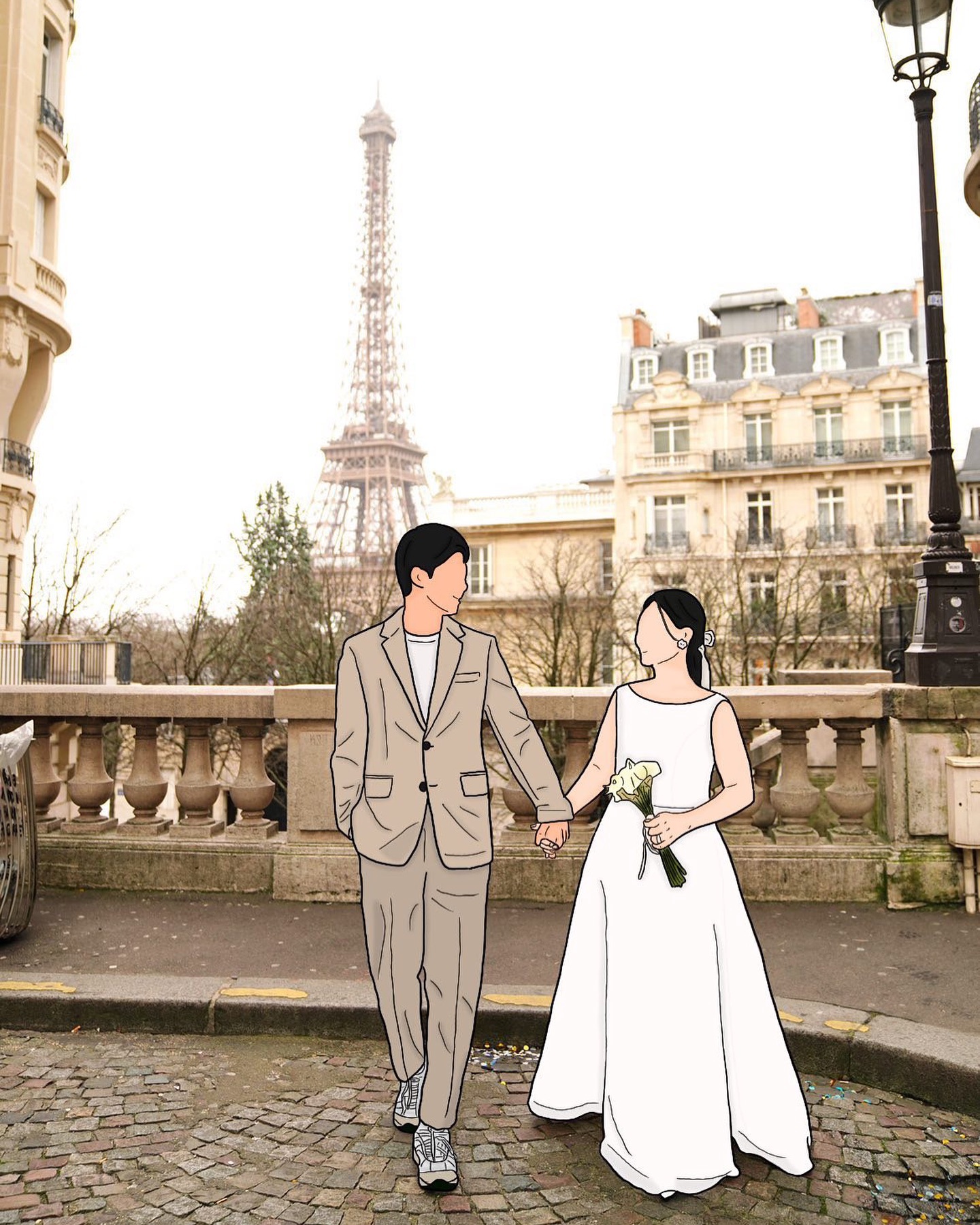 민찌부부 in Paris❤️ 웨딩 스냅으로 남긴 저희의 소중한 순간을담아주신 egg__e99 님😍의 그림 선물🥰
덕분에 예쁜 그림과 함께 저희의 파리 여행을 추억할 수 있겠어요🥰 정성스럽게 예쁘게 그려주셔서 넘 감사합니다🤍

#야외스냅 #그림 #웨딩 #웨딩사진 #결혼사진 #웨딩스냅 #그림스타그램 #그림일기 #예비부부 #커플여행 #부부일상 #커플일상 #동갑내기부부 #동갑내기 #커플