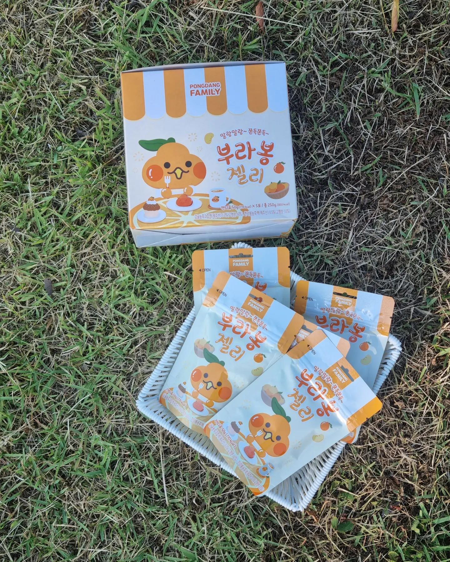 #협찬

#부라봉젤리 🍊🍊🍊

귀여운 부라봉이 한가득 들어 있는
부라봉 젤리!!! 너무 귀여워서
깨물어 줬어요...(?)

개봉하자마자 한라봉향이 찐~하게
나더라구요. 말랑말랑하고
쫀득쫀득한 식감과 새콤달콤한
한라봉맛이 너무 맛있어요!

채남매도 저도 젤리를 좋아해서
다양한 젤리를 즐기는 편인데
와우, 정말 맛있어서
2호는 무한으로 먹고 싶다고...!
꺼내도 꺼내고 계속 나왔으면
좋겠다는 말을 하면서.. 잘 먹더라구요!

한 박스에 5봉지 들어있어서
5인 가족인 저희는 하나씩 뚝딱!
친구들이랑 나눠 먹어도 좋을 것 같구.
비타민C가 들어 있어서
아이들 간식으로도 좋아용!

부라봉도 탐내는 부라봉 젤리!
스마트스토어에서도 구매 가능하니까
한번 드셔보세용!

pongdangfamily_official

✔ 𝐋𝐢𝐧𝐤 
https://smartstore.naver.com/jejuepongdang

#퐁당패밀리 #퐁당팸서포터즈 #제주애퐁당 #퐁당팸 #제주기념품 #한라봉젤리 #과일젤리 #아이간식 #간식스타그램 #부라봉 #고르방 #양퐁당