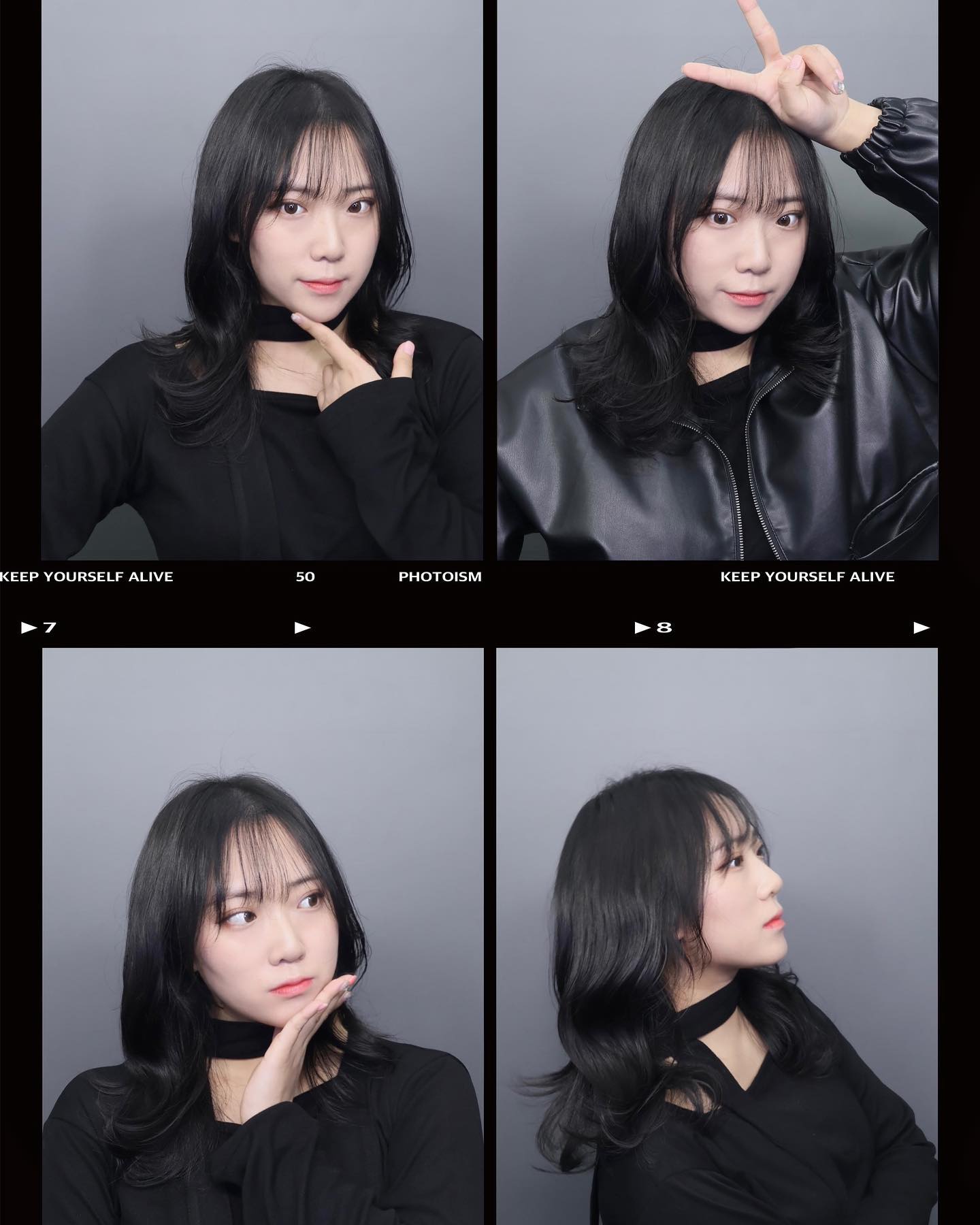 스타일 변신 완료🖤🤍
