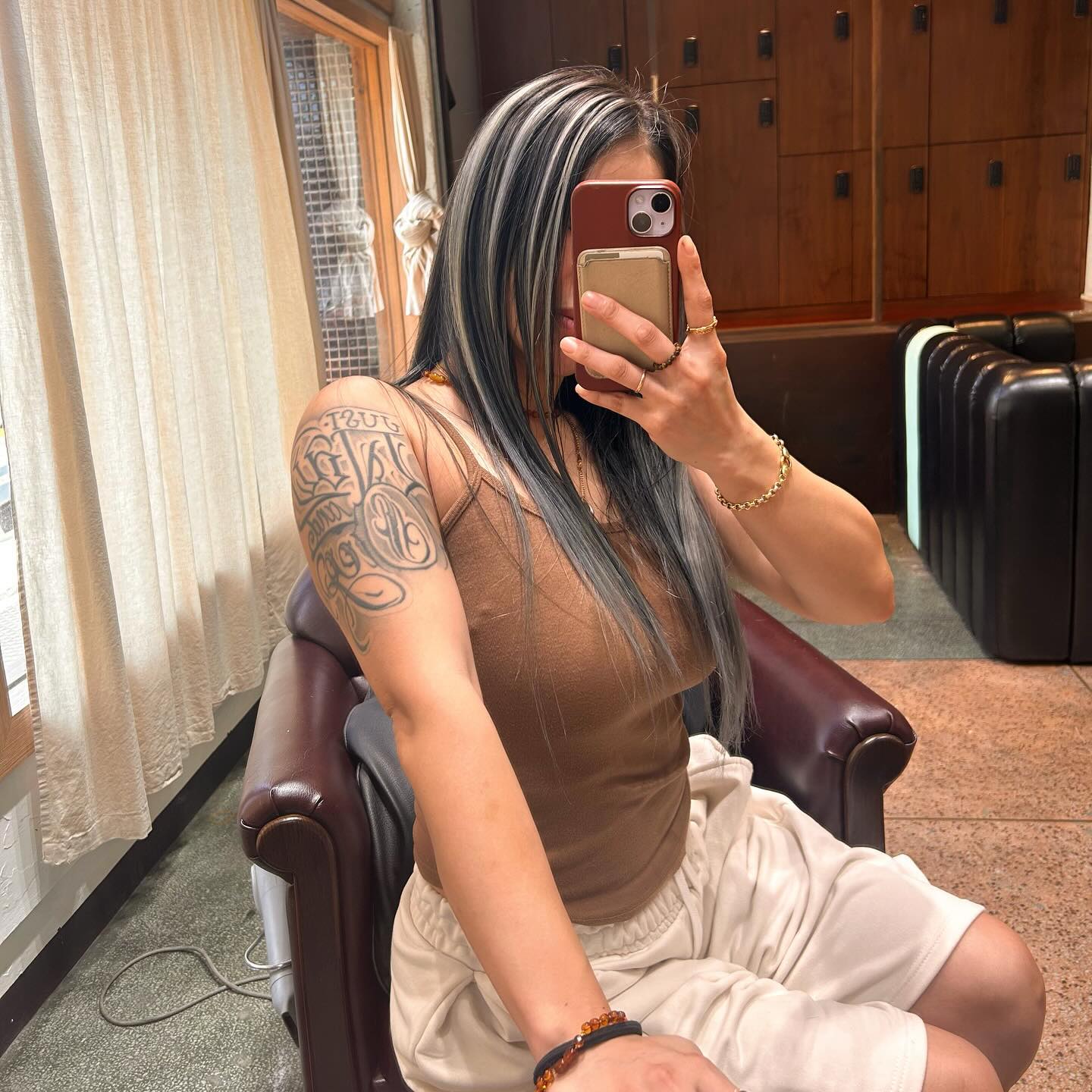 제주도 머리색~ 💙