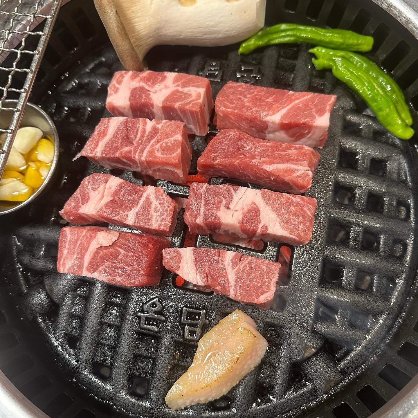 군산 고기 맛집으로 꼭 추천하고 싶은 온담!!
서비스도 너무 좋고 고기가 살살 녹는다 🥹

직각목살은 담백하고 부드러웠구
온백살은 간장 양념과 육즙의 환상 조화!!
비빔국수 꼭 시켜먹어보세요 후회하지 않으실 걸요…?

인테리어가 고급스러워서 회식 장소나 가족 식사 장소로도 좋을 듯!!

📍 전북특별자치도 군산시 구영6길 66-2 1층 온담
🕖 영업시간 평일 16:00 - 22:30 / 주말 12:00 - 22:30 (라스트오더 22:00)