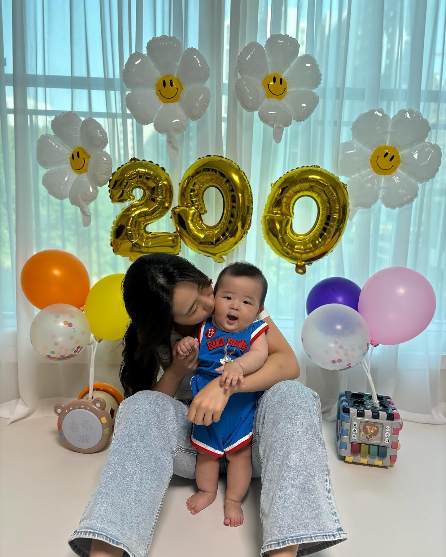 시윤이 세상에 나온지 200일. 튼튼하게 자라자🤍