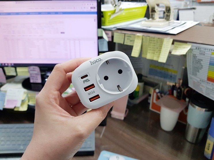 플레이일렉 고속충전 usb 멀티탭