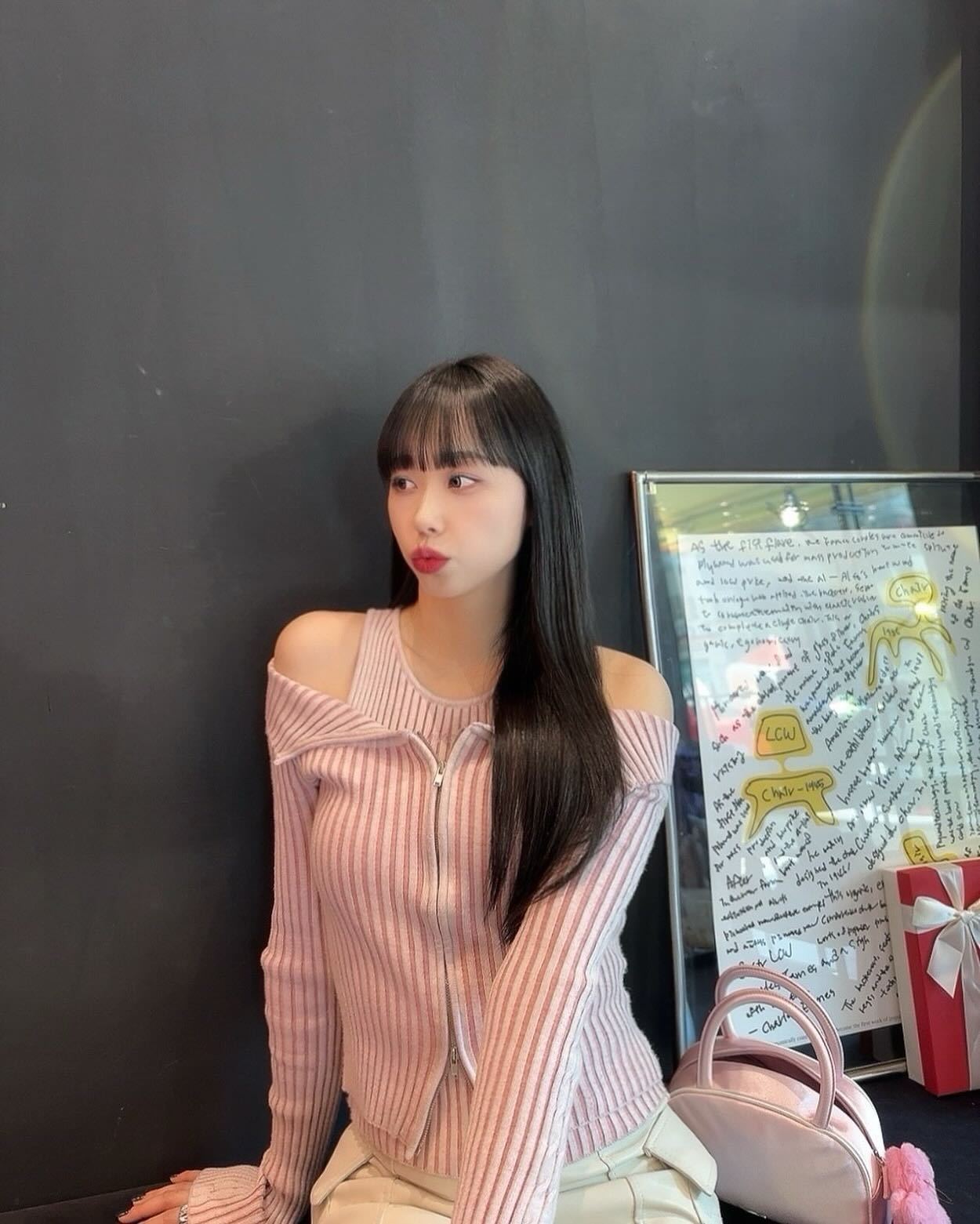 오늘은 오랜만에 핑크💕