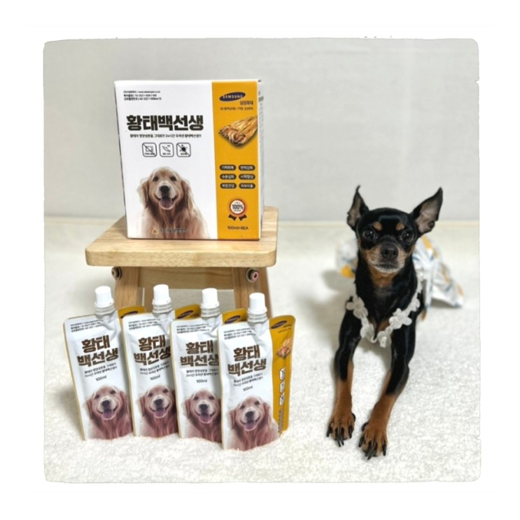 노령견 기력회복에좋은 강아지보양식 음료 황태백선생