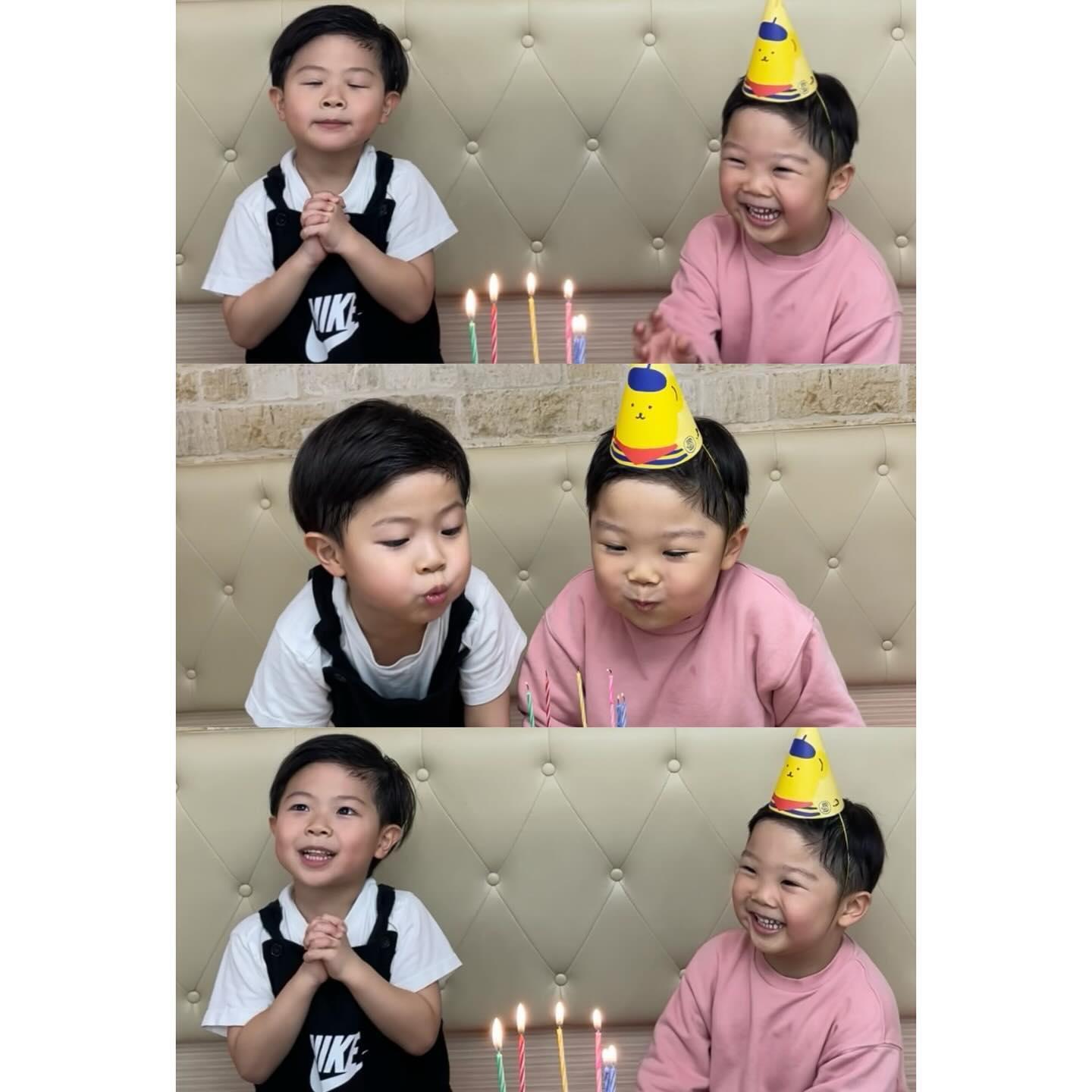 🥳주원아 생일 축하해🥳

뜽혀니 친구 형아가 우혀니랑 친9🩵
나이도 똑같9 성향도 비슷해서 좋다💙

우혀니가 이상한 💩소원 빌어도 재미있어 해줘서 고마워 주원아..ㅋㅋㅋㅋㅋ🩵💙 매년 같이 축하해줄게ㅔㅔ🎉

형아들 아가 때 입었던 똑같은 옷 같이 물려받아서 커플룩도 생기9 넘 좋다..🫢❣️ 주주형제 우승형제랑 자주 보자아💙🩵