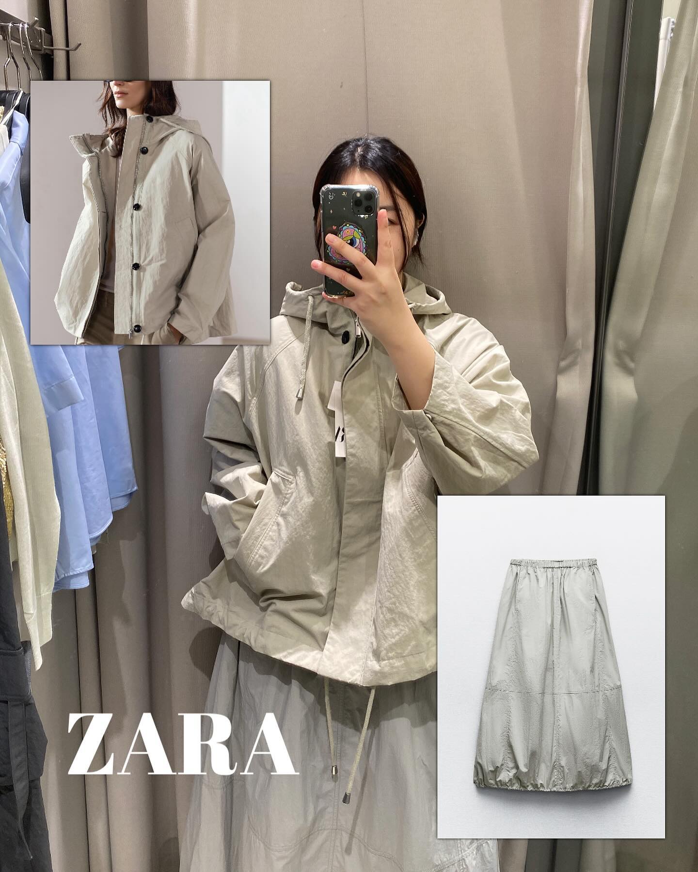 자라에서 마음에 든 아우터 발견 🤓 

크롭 파카 zw collection 스톤 컬러 
나일론 벌룬 미디 스커트와 매치해보았어요 

제가 좋아하는 컬러에 아방한 핏이라 예뻤어요 
요즘 나오는 자라 아우터들 가격 비싼 건 
소재가 확실히 좋아요 

아직은 밤에 쌀쌀하니깐 🤍