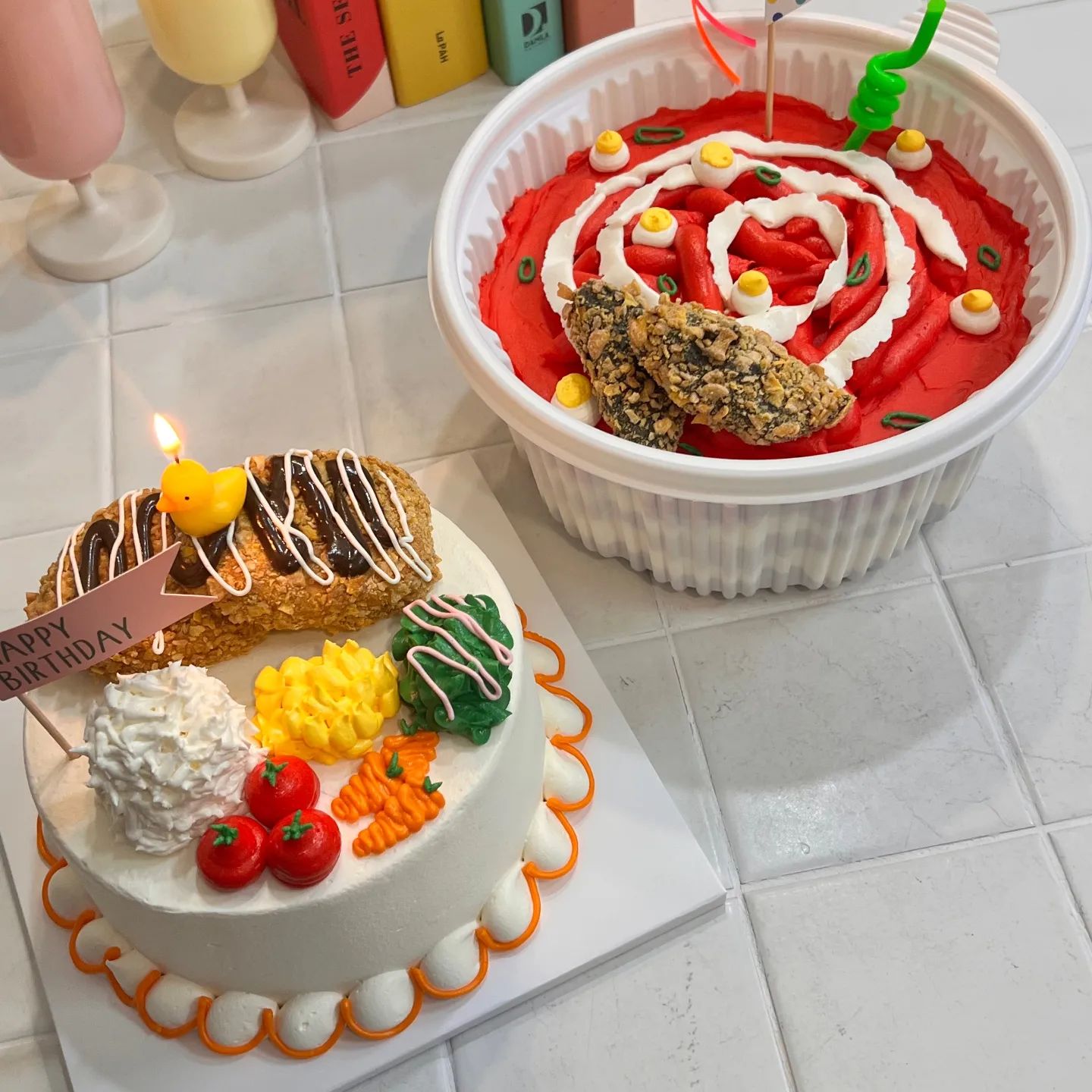 엽떡. 돈까스 케이크 🎂 

#수제케이크#케이크#레터링케이크 #맛집 #빵#좋아요#일상#팔로우 #맞팔 #데일리 #셀카 #셀피 #mz세대#먹팔맞팔#오늘뭐먹지 #맛있다#서울맛집#경기맛집#호평동맛집#호평동#맛집추천#맛집투어#디저트맛집#디저트#먹팔해요#먹방#맛
#특별한#특별한날#데이트