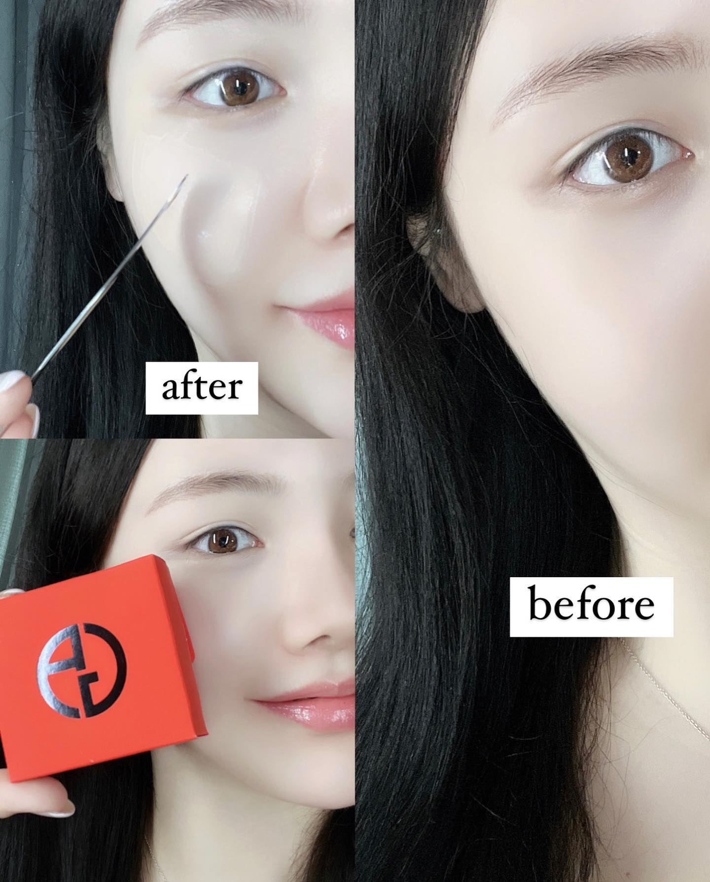 #광고
💄 armanibeauty #아르마니뷰티

📝파운데이션 명가 아르마니 파워패브릭 파운데이션 
🏷️ᴜᴠ 마스터 프라이머 / 1.5호/ 3호
⠀
요즘에 기미 잡티와 다크서클 커버하느라 바쁜데
한번 올리자마자 밀착력 / 커버력 무슨일..💚
⠀
원래는 핑크톤으로 주로 쓰지만
패브릭 파운데이션은
섬세한 상앗빛 컬러가 담겨있어서 그런지
마치 내 피부처럼 자연스럽고 뽀얀 화사한 피부톤✨
⠀
얇게 밀착되어 더운 여름철에도
피부결을 보송하고 매끄럽게 완성시켜줘요〰️!
⠀
‼️사람들이 항상 물어보는 수정화장 안하는 비법‼️
무조건 프라이머까지 같이 사용하기
외출해도 수정할 필요없고 10시간 지나도 촉촉 탄탄 광채 베이스메이크업 고정🖤
⠀
⠀
⠀
⠀
⠀