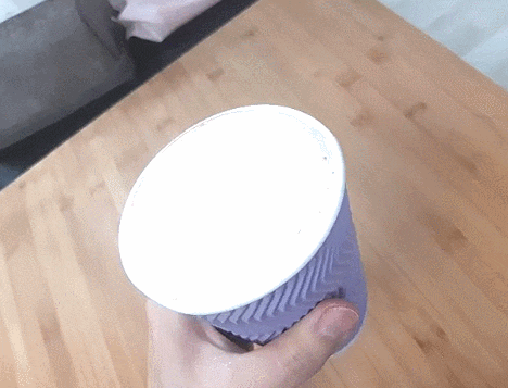 아이스커피도 예쁜 파스텔 3중 단열 종이컵에 담아보세요~