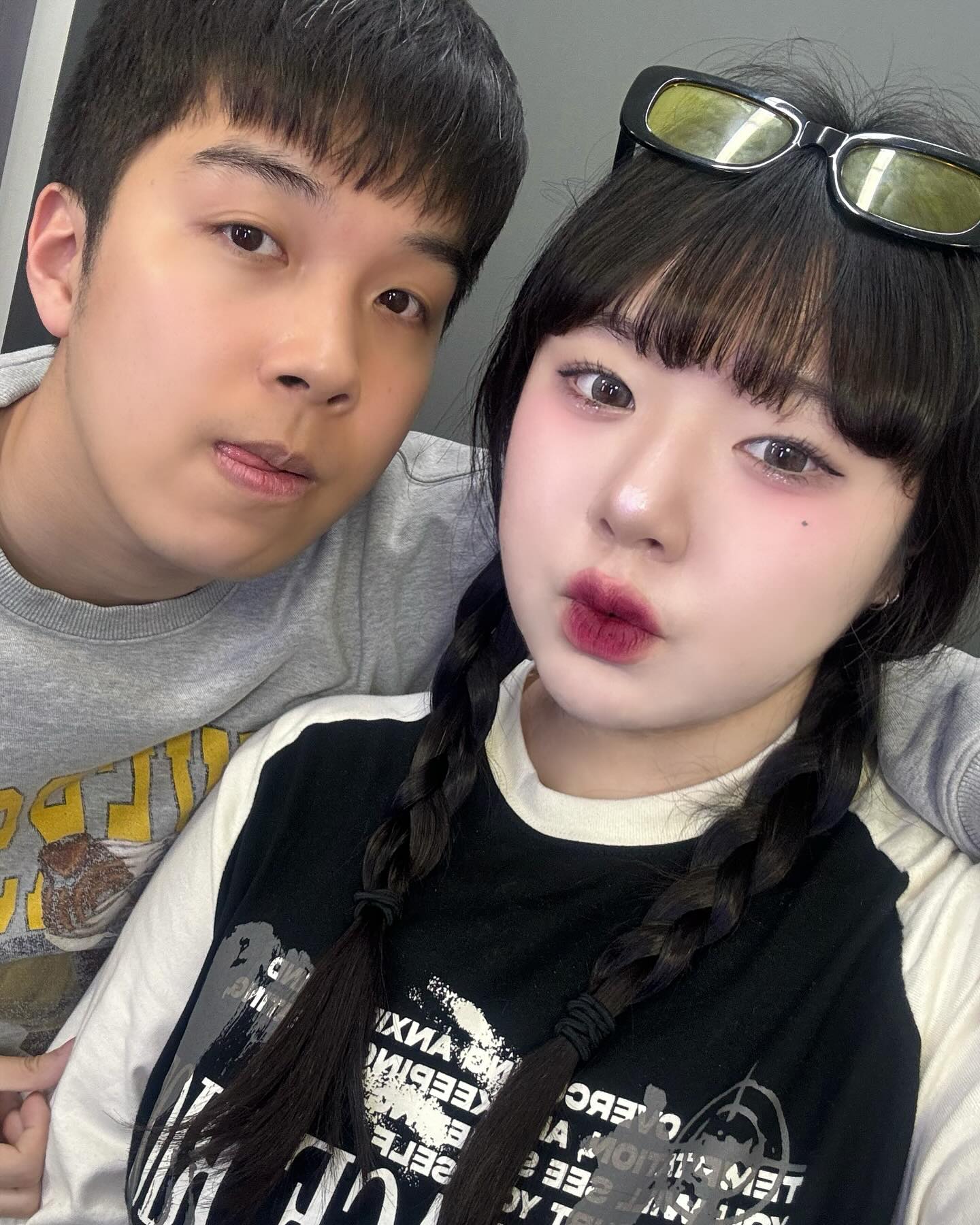 벌써 둘 다 중간고사 끗-! ⸝⸝⸝ᵒ̴̶̷ 3 ᵒ̴̶̷⸝⸝⸝