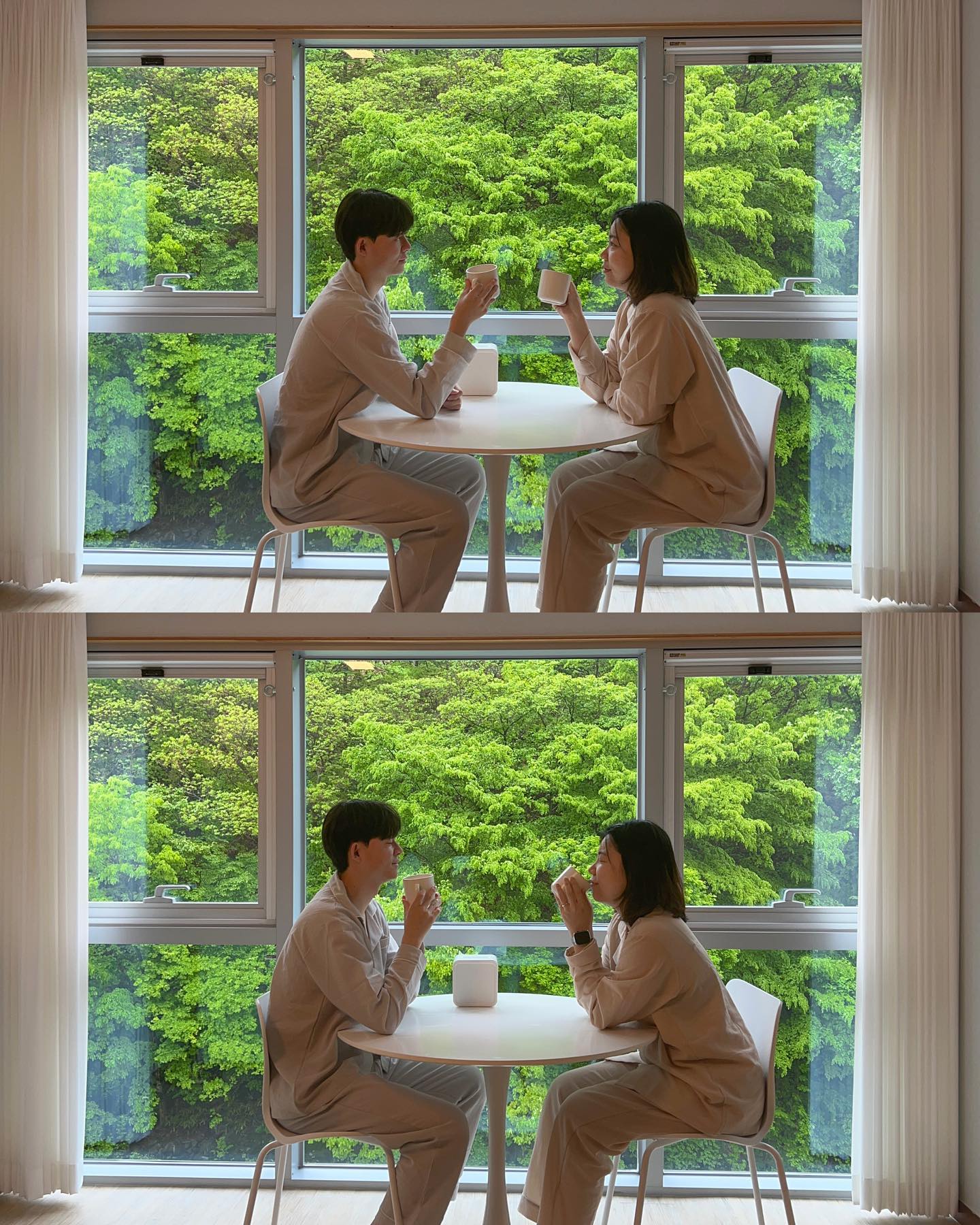 비가와서 오히려 좋아 🌧️
건우, 솔비의 생일 기념 여행🫶🏻
여행하는 동안 계에ㅔㅔ속 비가 내렸지만 그래서 더 좋았던 함양 🍃

숙소 뷰가 정말 정말 좋아서 창 밖을 볼 때 마다 마음의 안정이 되는 곳이에요

지리산 중턱에 있어서 벌레를 걱정했지만 방안에는 정말 단 한마리도 보지 못했어요 먼지도 없고 정말 깔끔 그 잡채였답니다 :)

사장님 어머님께서 느티나무 산장 옆에 #느티나무식당 을 운영하세요 너무너무 친절하시고 완전 반찬 맛집 김치 맛집 백숙 맛집 그냥 맛집입니다. 비가 오지 않았다면 계곡을 바라보면서 백숙을 먹었을 텐데 비가 너무 쏟아져서 식당 내부에서 먹었어요 계곡도 물이 넘쳐서 엄청 무서웠어요ㅎㅎ

단점을 굳이 뽑자면 숙소로 올라가는 길이 산길이라 가파르고 좀 좁아요! 차가 없으면 올라가기 어렵습니당 ⸌◦̈⃝⸍ 
그리고 트윈침대라 저희는 가운데 탁상 빼고 붙여서 잤다가 퇴실 전에 원위치 해놓고 나왔어요ㅎㅎ

산 속에서 힐링이 하고싶고 깔끔한 숙소를 찾는 분께 추천드립니다🫶🏻

저는 여름에 느티나무 산장 앞 계곡으로 물놀이 갈 예정이에요🤭🤭

📍숙소 #함양 #느티나무산장
#경남 #경상도여행 #여행 #함양 #지리산 #지리산둘레길 #지리산계곡 #숙소추천 #지리산숙소 #뷰맛집 #감성비앤비 #감성숙소