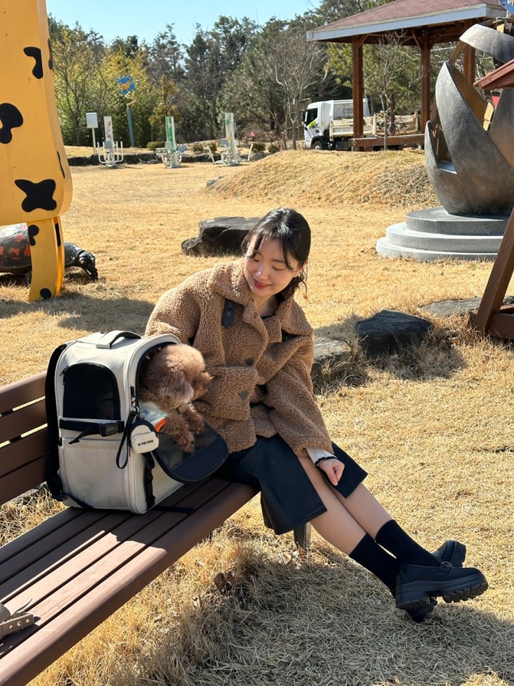 강아지이동가방] 강아지 슬개골에 좋은 인더코코 백팩