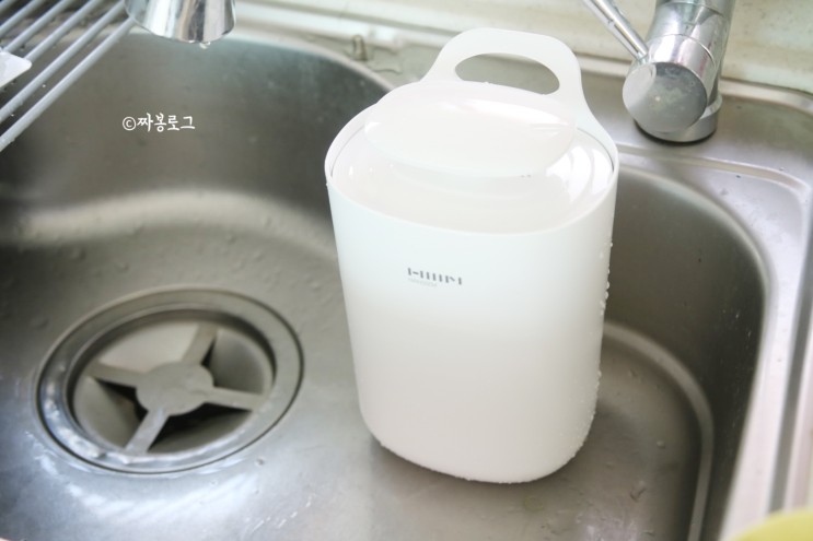 한샘 음식물쓰레기통 진공 밀폐로 냄새차단