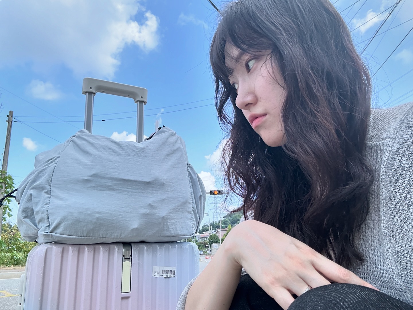 버스 놓친 김에 예쁜 하늘이랑 📷🩶🩵