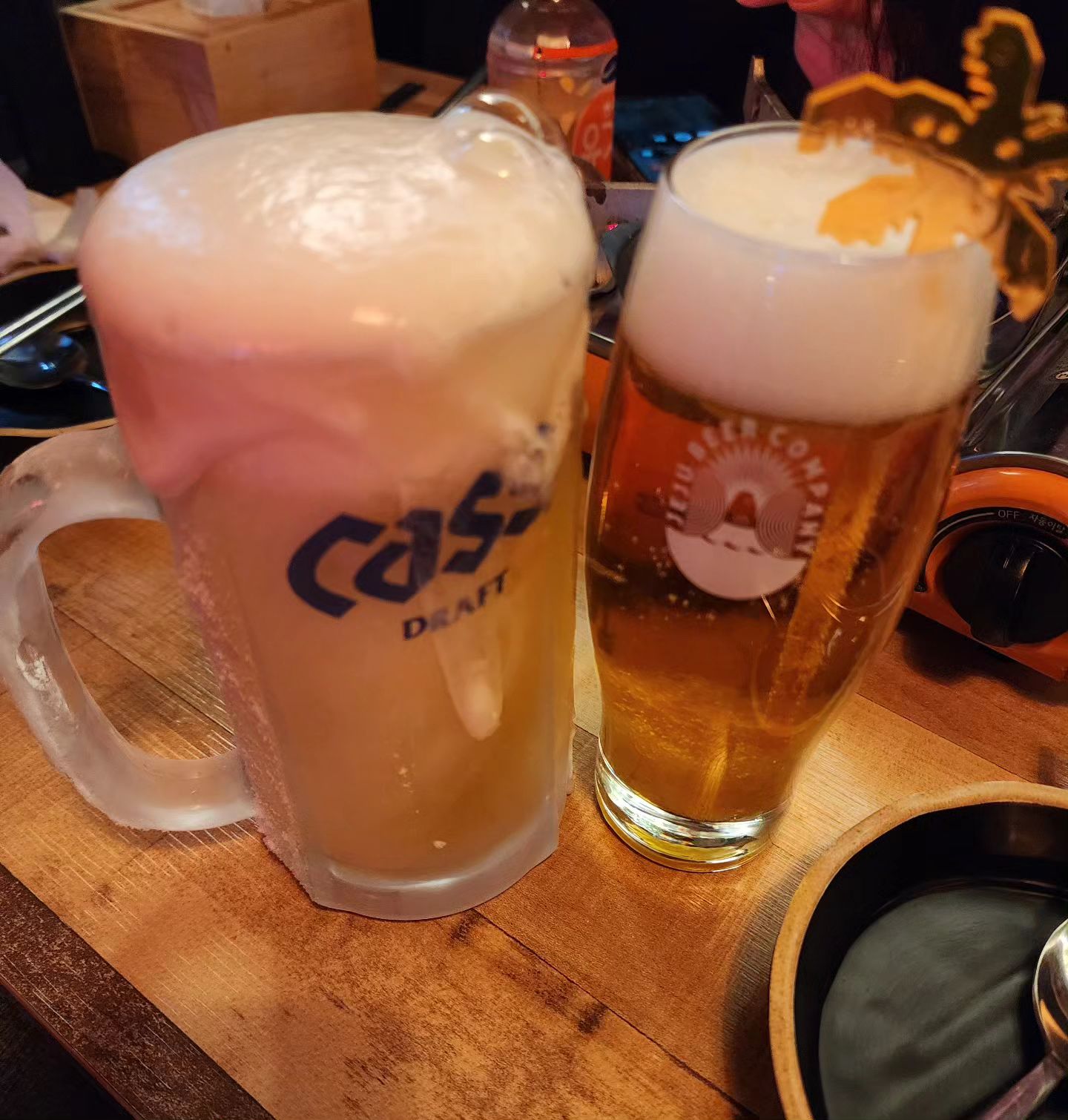 #모란 #한라맥주🍊🍺 #살얼음맥주 #엄청추웠는데 #3천마신건안비밀 #역시 #맥주는 #살얼음맥주🍺 #간만에 #친구들과함께❤️