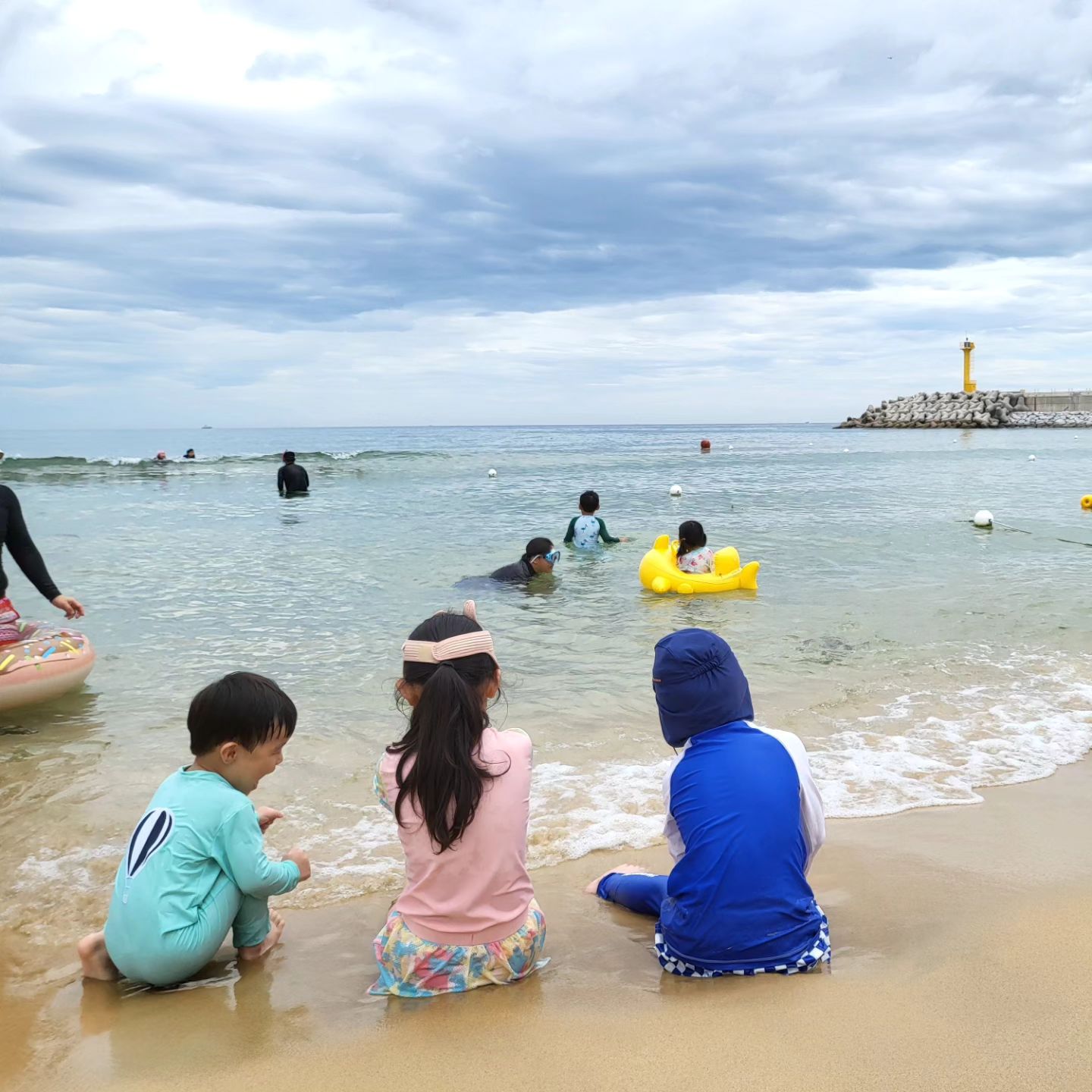 24.07.27-07.28 주말가족휴가
#남애3리해수욕장🌊 #진고개계곡야영장 #송정해변