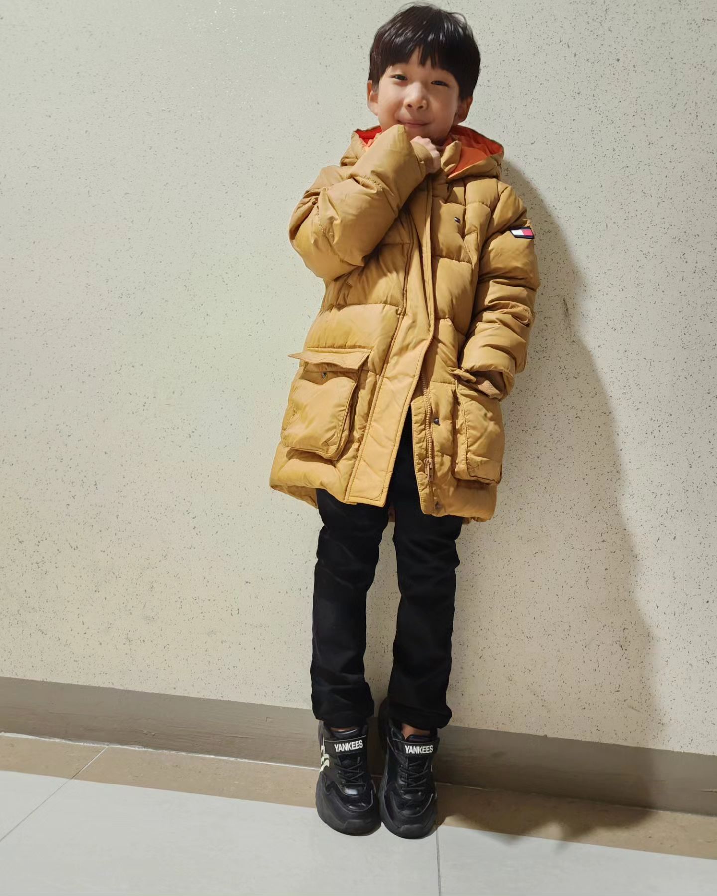 막내아빠 선물♡
#타미패딩 #타미힐피거 
#8살아들 #막내아빠찬스👍