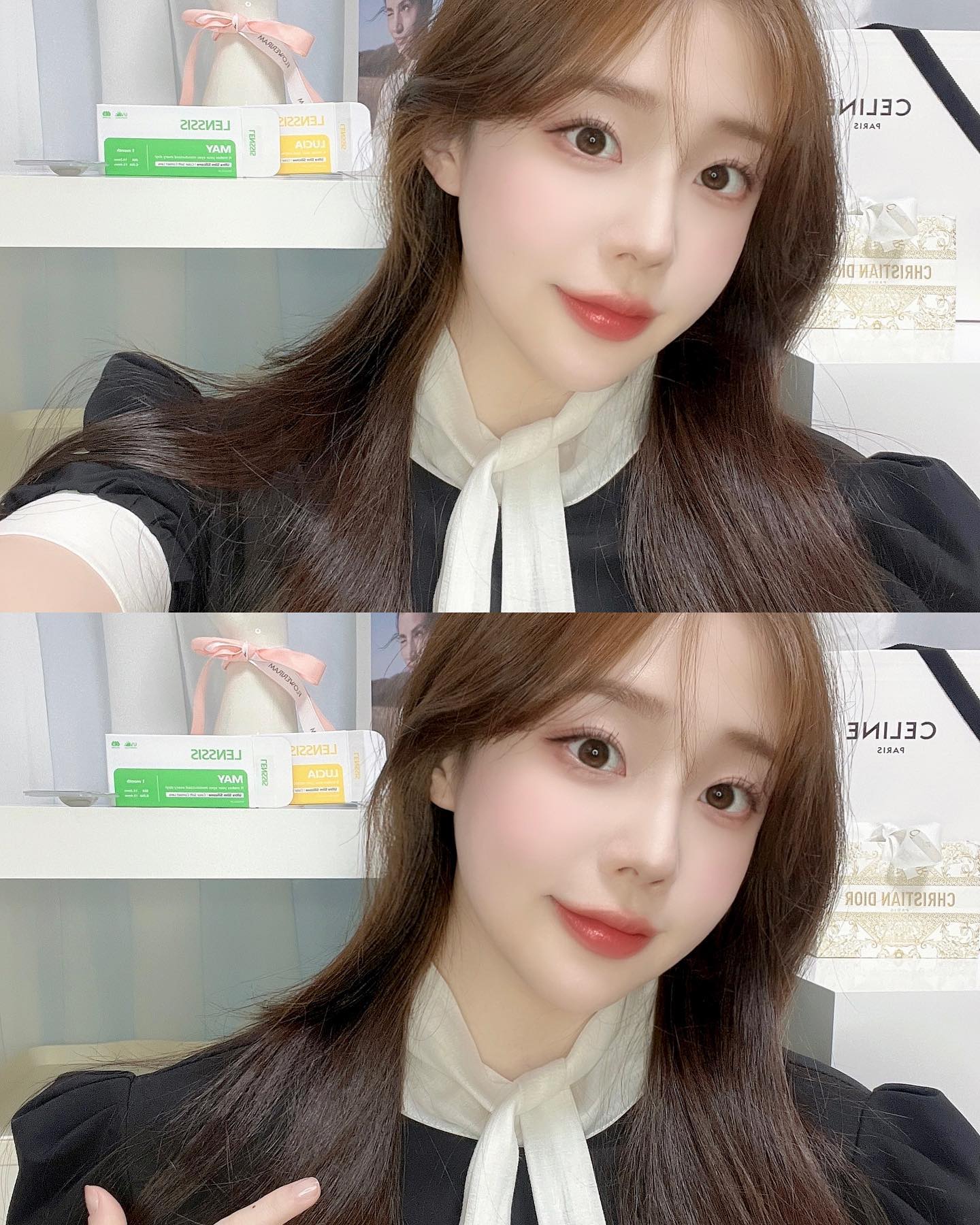 모두 맛점 하세유 🥹🎀 
#협찬 #광고
-제가 착용한 렌즈는 루시아[초코] & 메이[핑크] 🫧