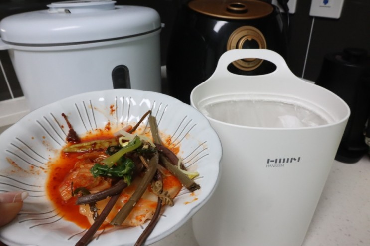 한샘 진공 음식물쓰레기통 신혼살림 필수템 냄새 완벽차단