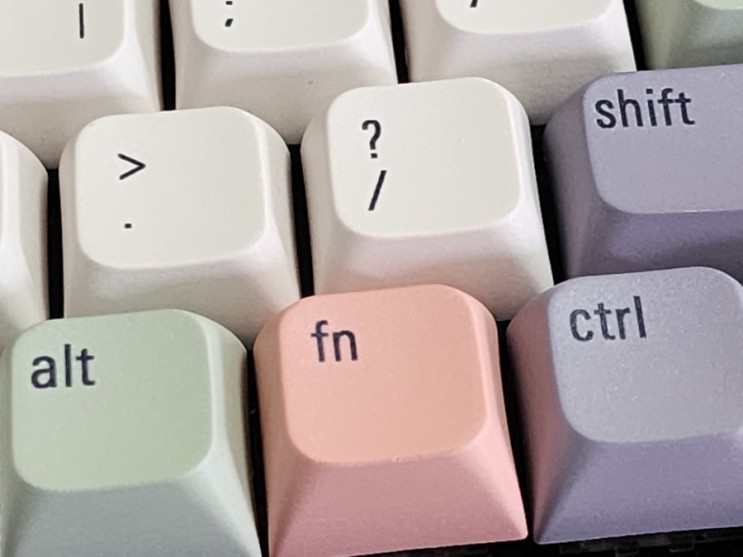 키보드꾸미기 페블온 xda한글키캡으로 화사하게 바꿨어요