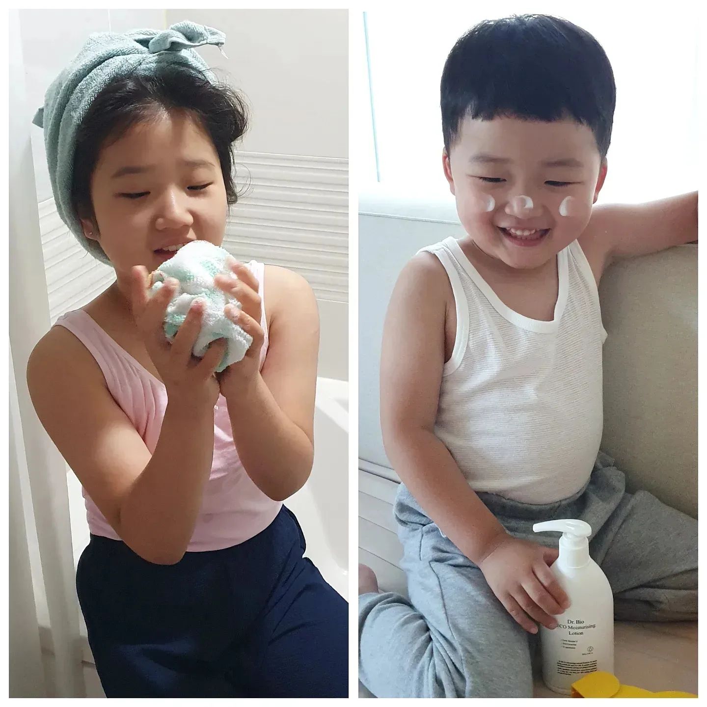 .

#닥터바이오
#협찬
#광고지만솔직후기

앞으로 없어서는 안될 
인생로션& 인생클렌저!
저희집 가족필수템이 되어버린 
#닥터바이오 의 #에코모이스춰라이징로션 ,
#에코올인원클렌저 를 소개합니다!

아이부터 어른까지
우리가족모두가 사용하는 제품이니까 
꼼꼼하게 따져볼게 많죠!

신생아부터 민감하고 건조한 피부의 임산부, 
성인까지 민감성 모두가 사용가능한 
온가족 스킨케어 전문 브랜드 "닥터바이오" 제품이라 
안심하고 사용할수있어요!
 
저희집 남매에게도 
순하고 자극없이 잘맞아서 
만족스럽게 사용중이에요.
발림성도 좋고 산뜻촉촉한 로션과 
풍성한거품에 세정력까지 좋은 클렌저!
아이들이 더 좋아해요~

✔️닥터바이오 에코 모이스춰라이징 로션은요,

* 온가족 피부 건강을 위해 특허받은 유산균 성분을 함유

* “100시간보습지속 테스트완료, 건조함으로 인한 간지러움 개선 테스트를 완료한 온가족용 보습로션

* 아기부터 민감성 성인까지 온가족이 사용 가능한 ewg그린등급 성분의 비건제품

 
✔️닥터바이오 에코 올인원 클렌저는요,

* 온가족 피부 건강을 위해 특허받은 유산균 성분을 함유한  패밀리 샴푸&바디워시 제품

* 안자극 시험 완료, 미세먼지 세정 테스트를 완료하여 안심하고 사용

* 얼굴부터 머리 몸까지 전부 사용 가능

* ph 약산성,ewg그린등급성분,비건인증을 완료한 순한 제품

* 특허받은 유산균 성분이 함유되어 세정 후에도 촉촉하고 건강한 피부로 유지시켜주는 강점

* 제품 불만족시 무조건 2주내 환불도 가능

매일매일 사용하는 제품인만큼
안전한성분과 믿을수있는 제품력을 갖춘
 닥터바이오의 로션과 클렌저로 케어해주세요,강추♡

#바디로션
#민감성로션
#온가족로션
#아토피로션추천
#임산부로션
#바디로션추천
#아기로션추천
#신생아로션
#유아로션
#어린이로션
#키즈로션
#올리브영바디워시
#샴푸앤바디워시
#어린이샴푸
#온가족바디워시
#베이비샴푸
#아기바디워시
#약산성바디워시
#신생아샴푸
#키즈샴푸
#임산부바디워시
#아기샴푸
#출산선물 
#닥터바이오
#육아템
#육아

이 포스팅은 '닥터바이오'로 부터 제품을 제공받아 체험 후 솔직하게 작성된 리뷰입니다.