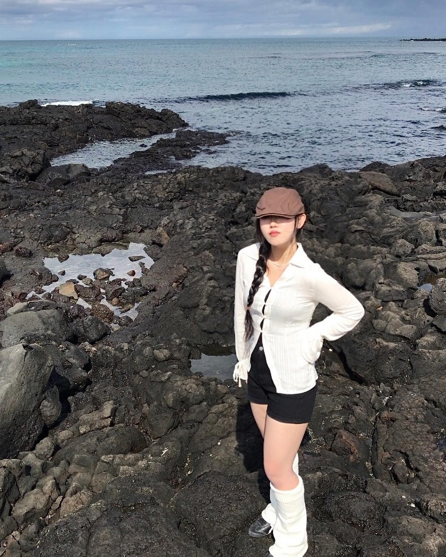 제주 ☀️빛에 모자 필수