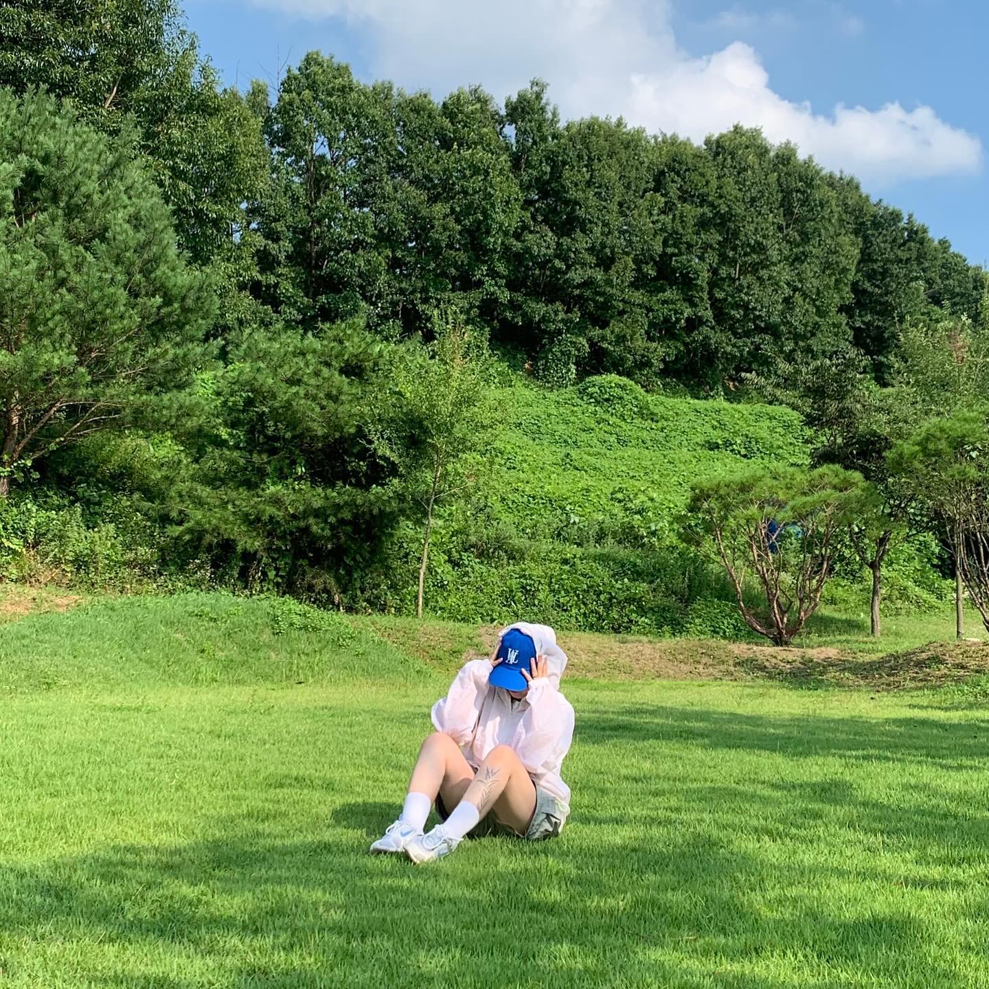 푸릇푸릇한 오늘, 하늘색과 초록빛이 다 했다🌱🫧🩵
