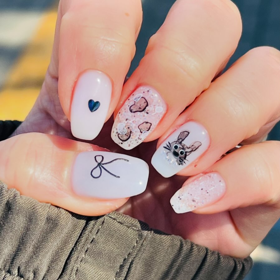 ⠀⠀⠀⠀⠀⠀⠀⠀⠀⠀⠀⠀⠀⠀⠀
오늘도 기분전환💅🏻
귀여운 토끼가 깡총깡총!! 내 네일샵은 투스로 도장꽝꽝!!
넘나 귀엽자나❤️❤️❤️
tuusnail