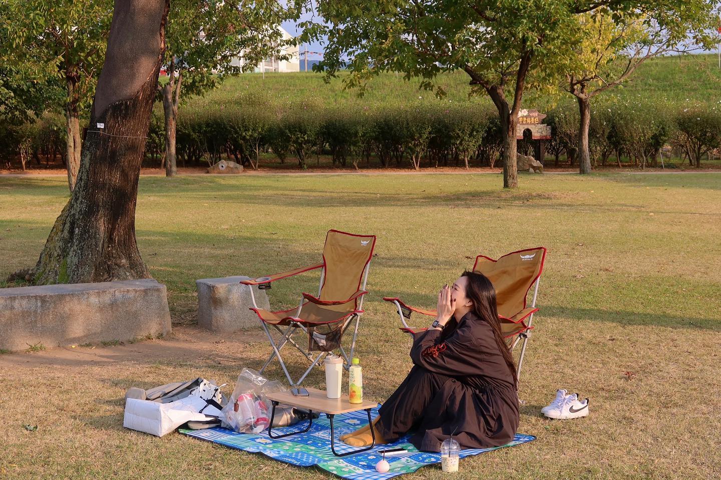 피곤해도 틈새 힐링 포기 못하세요🍃🍂🌅🥯