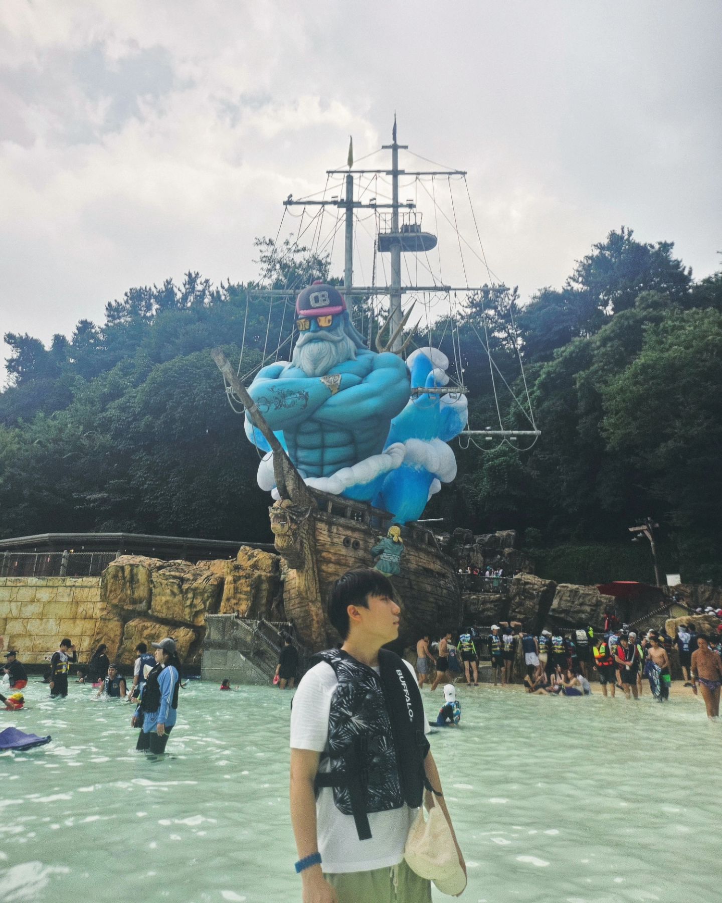 캐리비안 베이 눈치싸움 대성공👀🌊❕