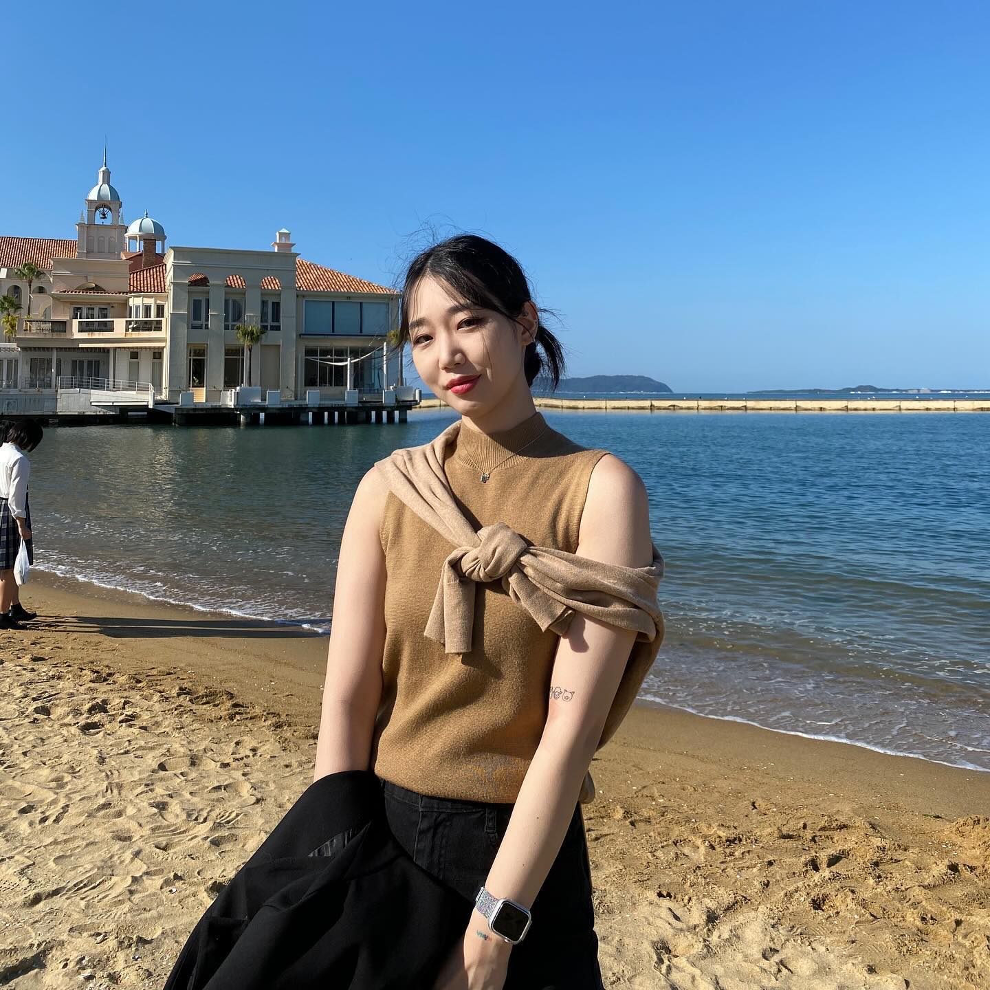 후쿠오카 이정도면 여룸이당..☀️햇빛이 너무 강해서 눈도 뜨기 힘들었다..